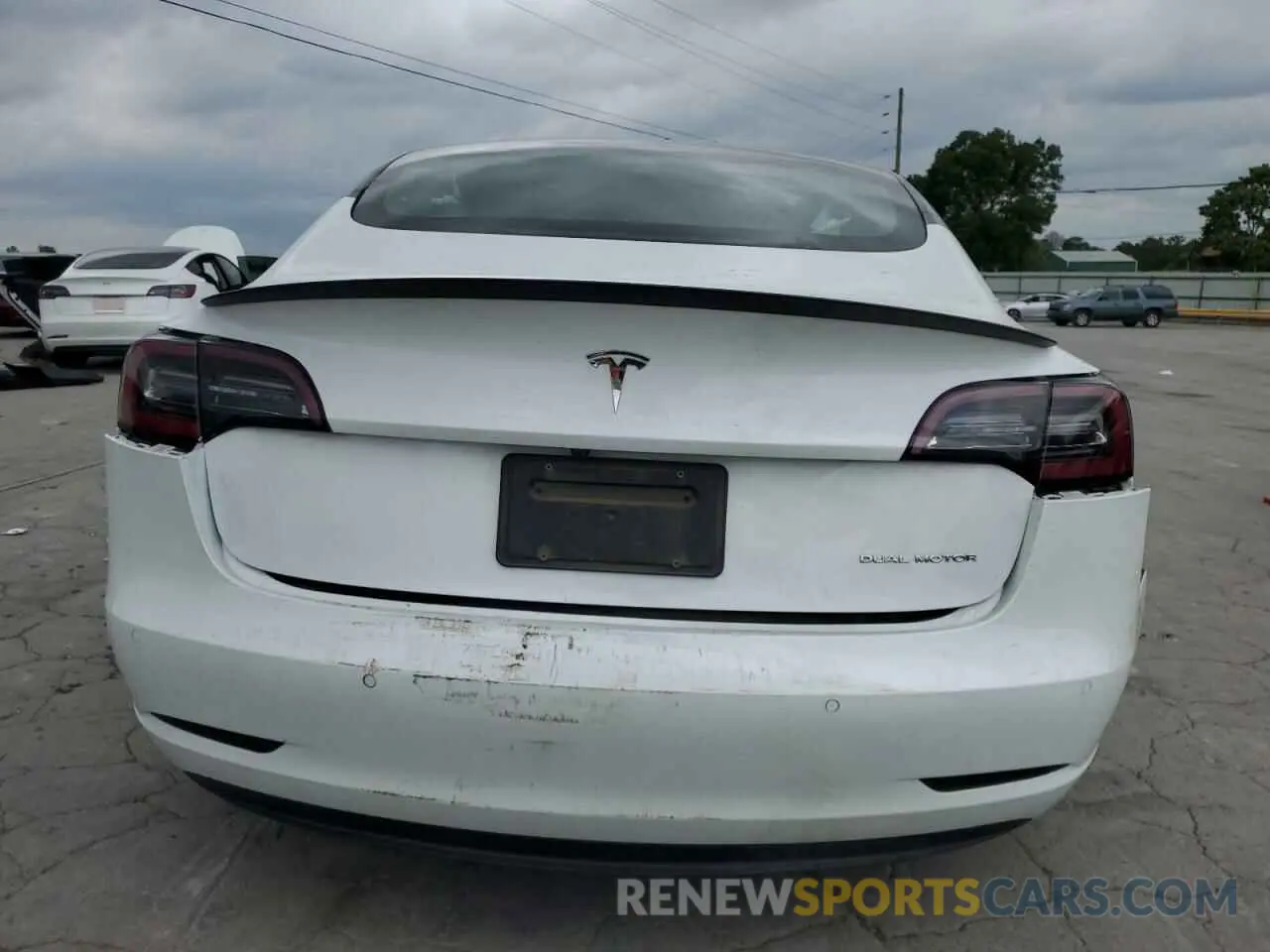 6 fotografías del automóvil dañado 5YJ3E1EB9LF667394 TESLA MODEL 3 2020