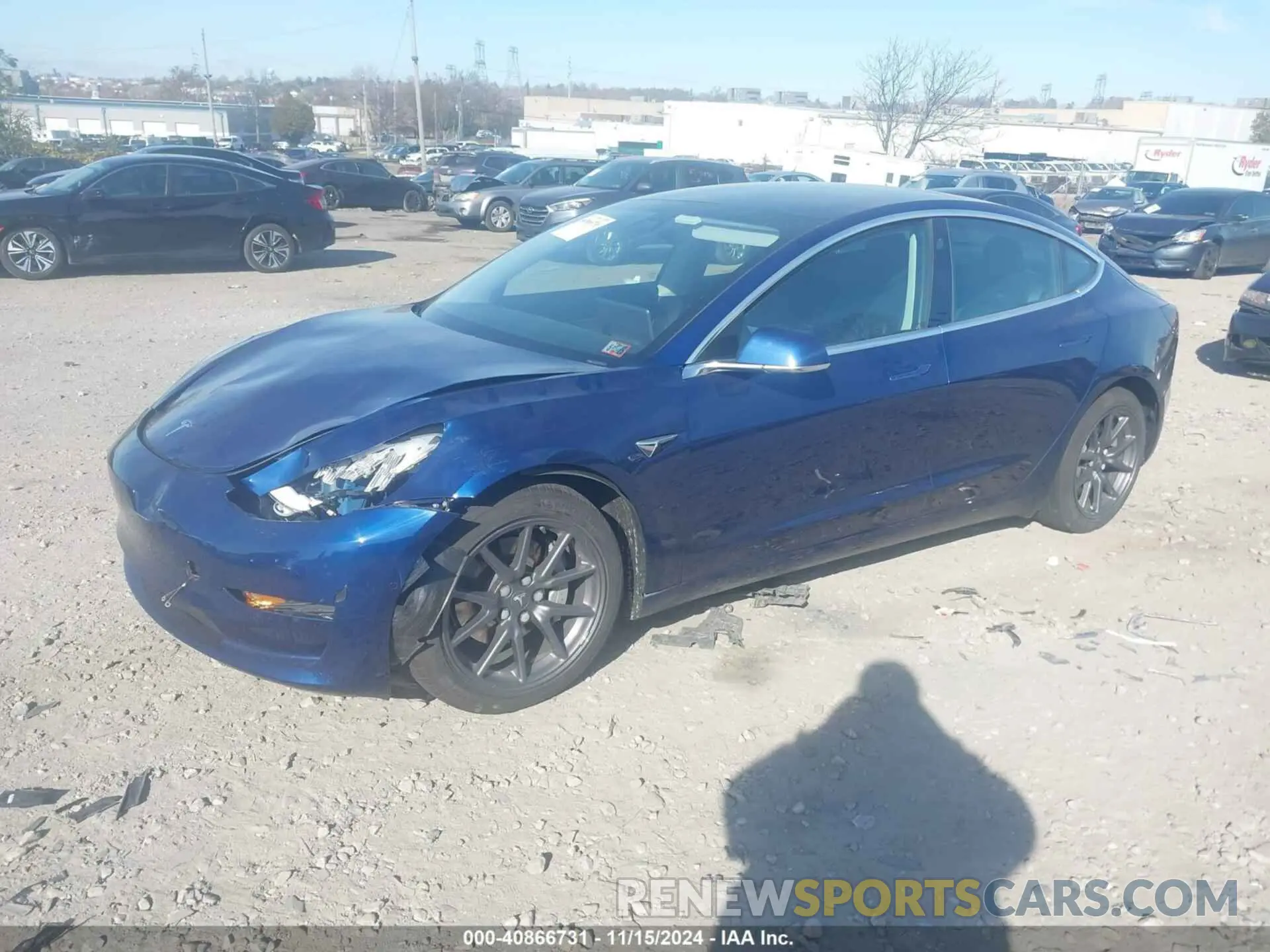 2 fotografías del automóvil dañado 5YJ3E1EB9LF711197 TESLA MODEL 3 2020