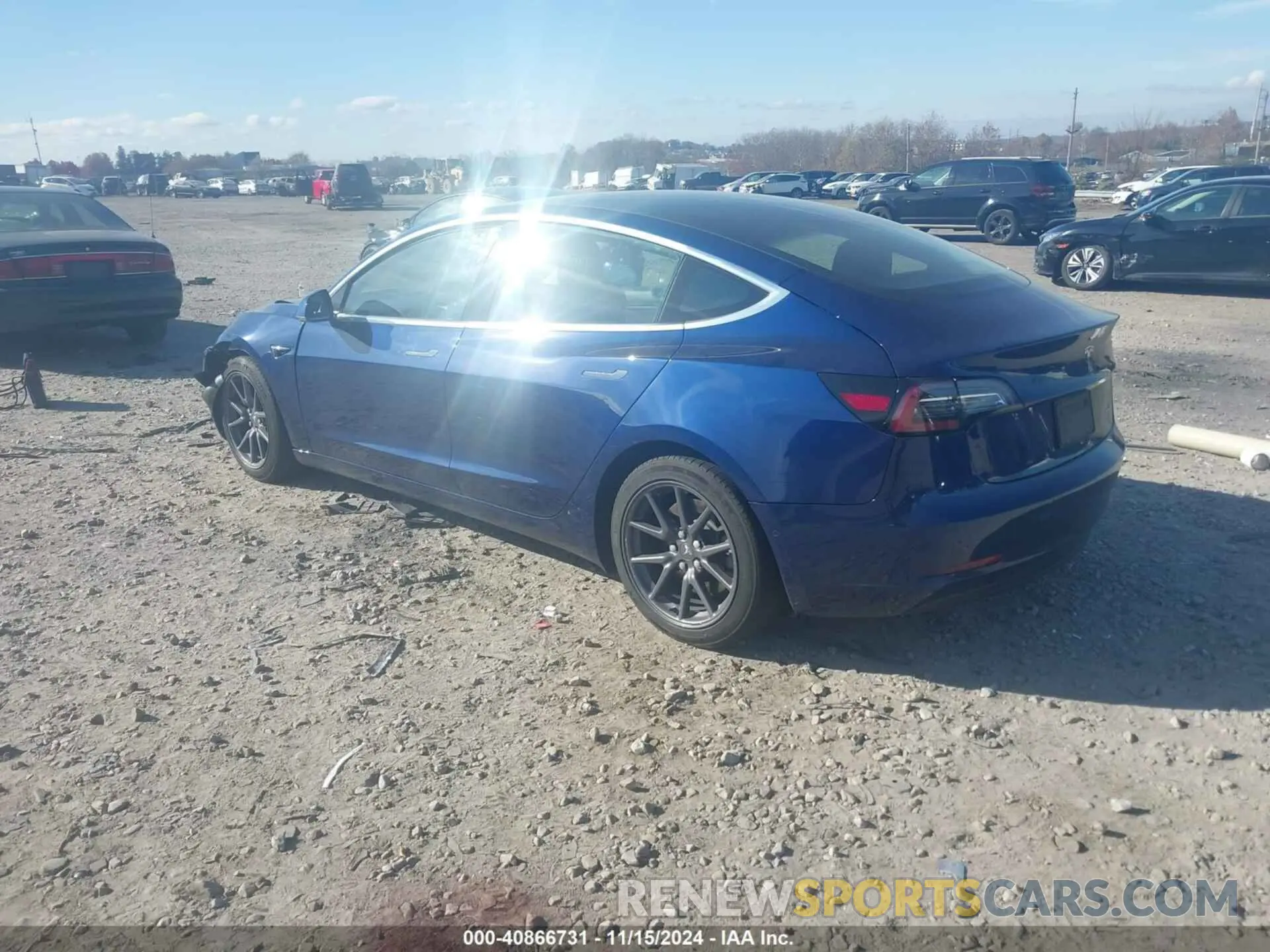 3 fotografías del automóvil dañado 5YJ3E1EB9LF711197 TESLA MODEL 3 2020