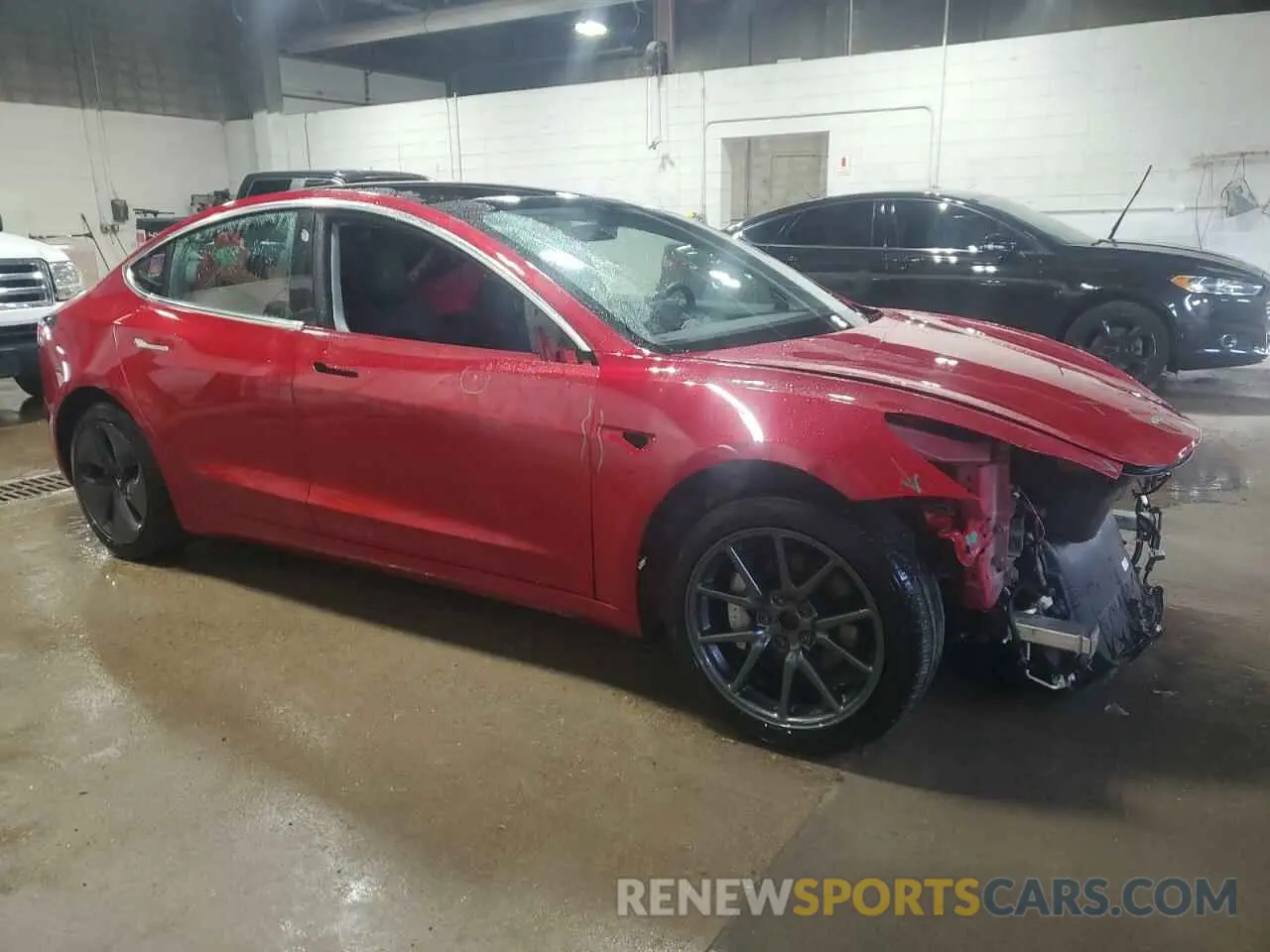 4 fotografías del automóvil dañado 5YJ3E1EB9LF711457 TESLA MODEL 3 2020