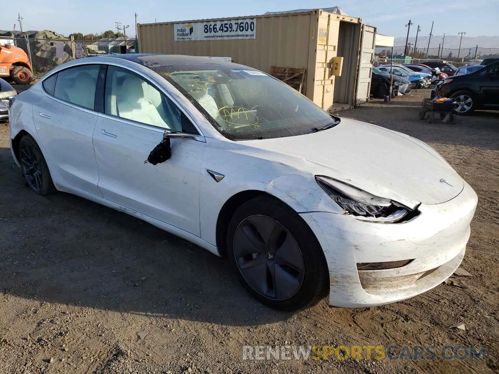 9 fotografías del automóvil dañado 5YJ3E1EB9LF720076 TESLA MODEL 3 2020