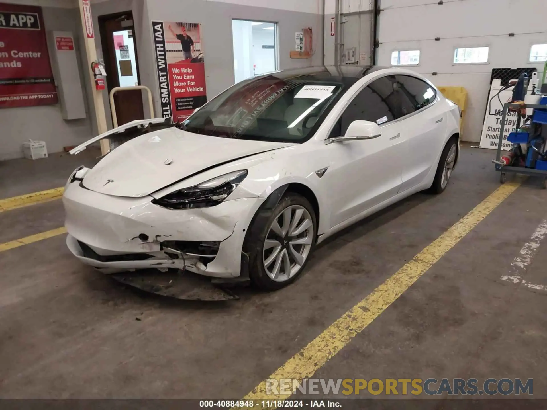 2 fotografías del automóvil dañado 5YJ3E1EB9LF742756 TESLA MODEL 3 2020
