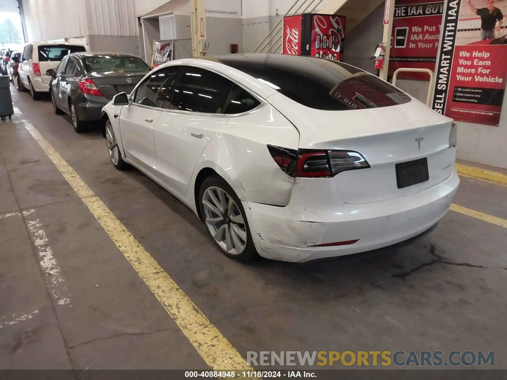 3 fotografías del automóvil dañado 5YJ3E1EB9LF742756 TESLA MODEL 3 2020