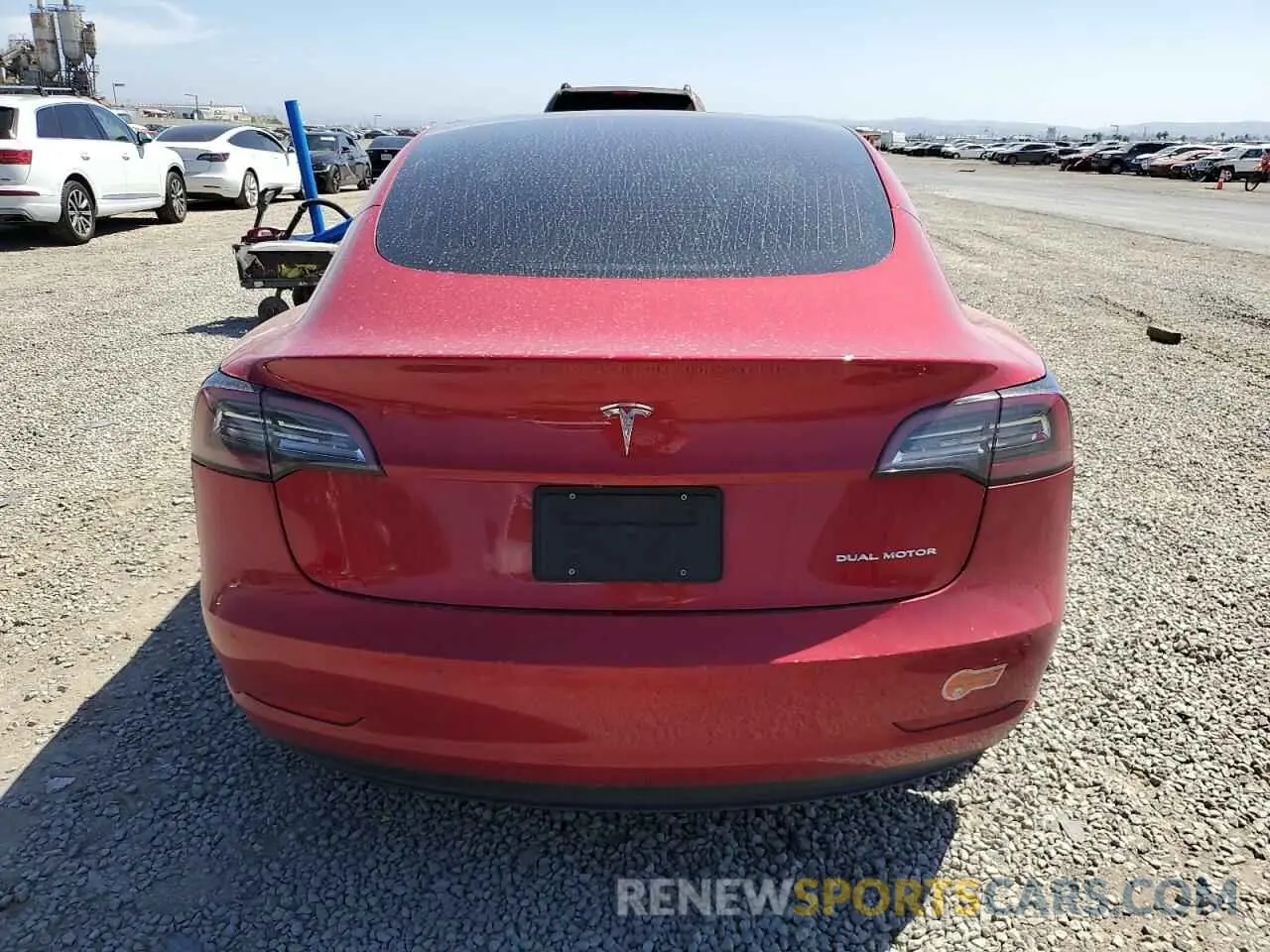 6 fotografías del automóvil dañado 5YJ3E1EB9LF744314 TESLA MODEL 3 2020