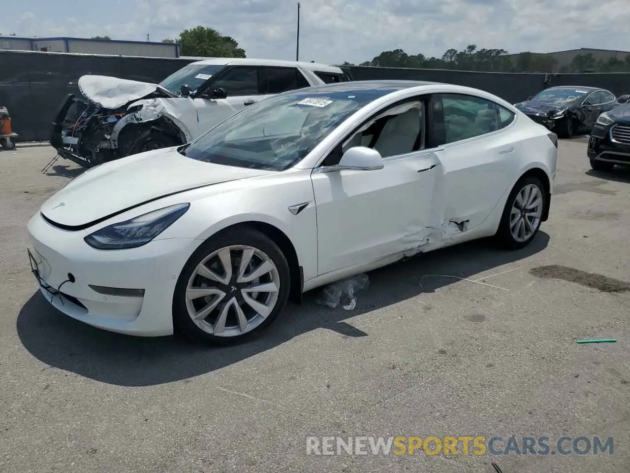 1 fotografías del automóvil dañado 5YJ3E1EB9LF788006 TESLA MODEL 3 2020