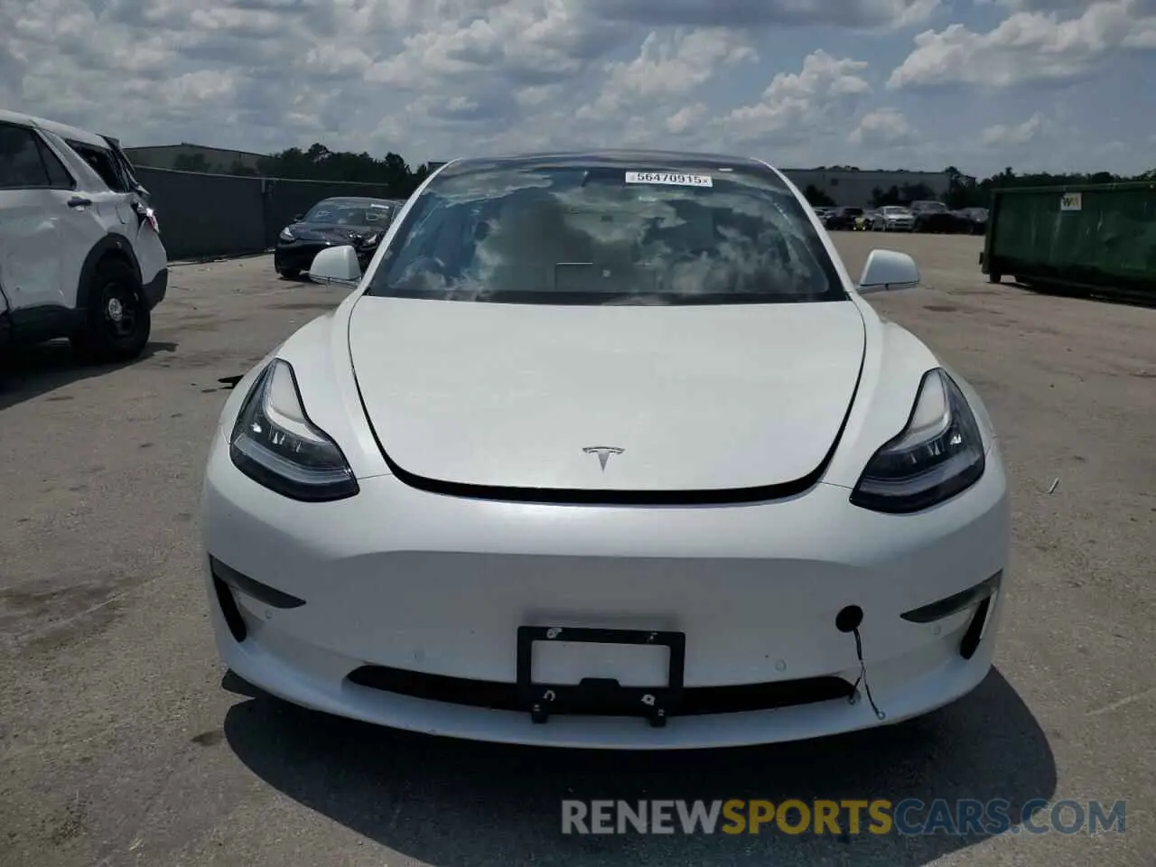 5 fotografías del automóvil dañado 5YJ3E1EB9LF788006 TESLA MODEL 3 2020