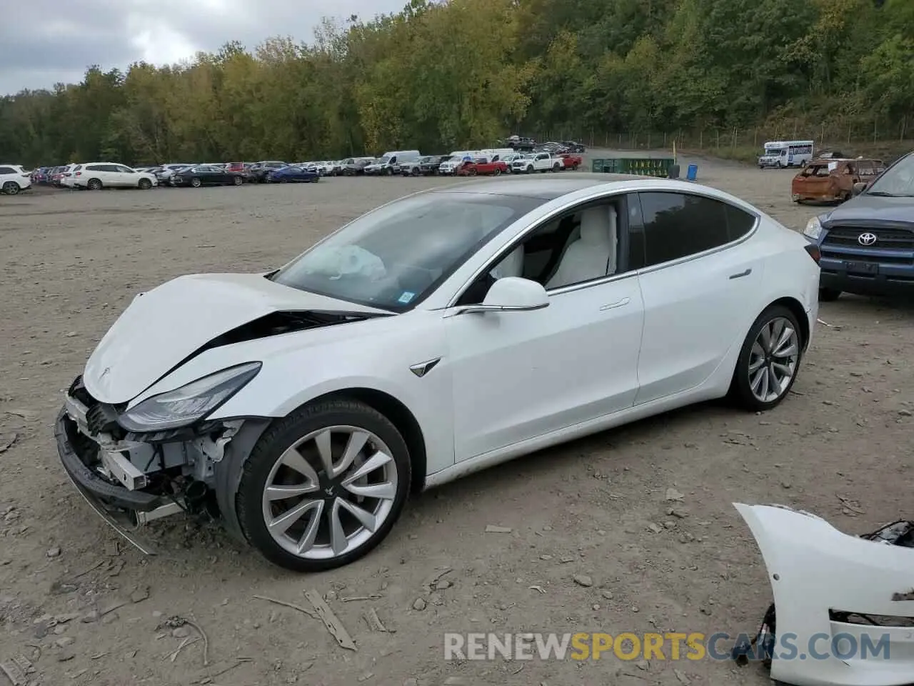 1 fotografías del automóvil dañado 5YJ3E1EB9LF796087 TESLA MODEL 3 2020