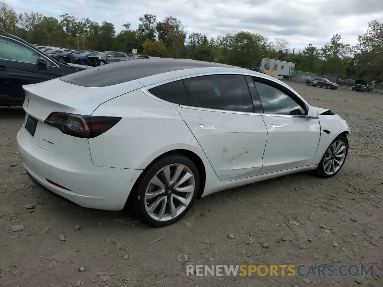 3 fotografías del automóvil dañado 5YJ3E1EB9LF796087 TESLA MODEL 3 2020