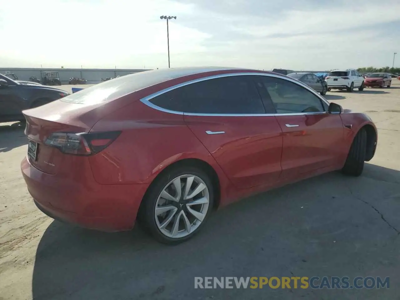 3 fotografías del automóvil dañado 5YJ3E1EB9LF801305 TESLA MODEL 3 2020
