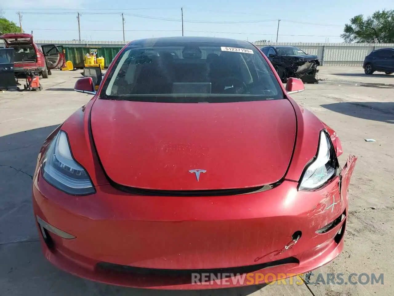5 fotografías del automóvil dañado 5YJ3E1EB9LF801305 TESLA MODEL 3 2020