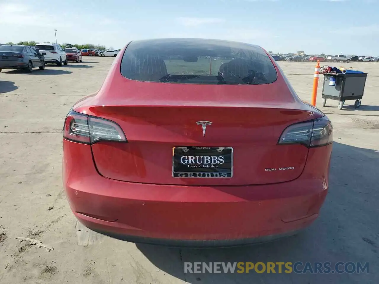 6 fotografías del automóvil dañado 5YJ3E1EB9LF801305 TESLA MODEL 3 2020