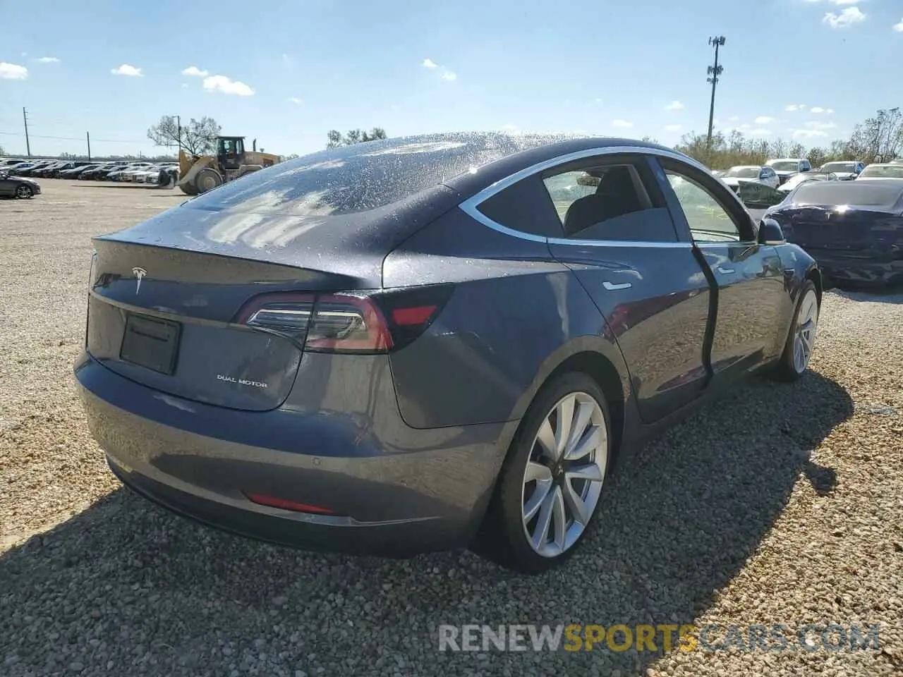 4 fotografías del automóvil dañado 5YJ3E1EBXLF589949 TESLA MODEL 3 2020