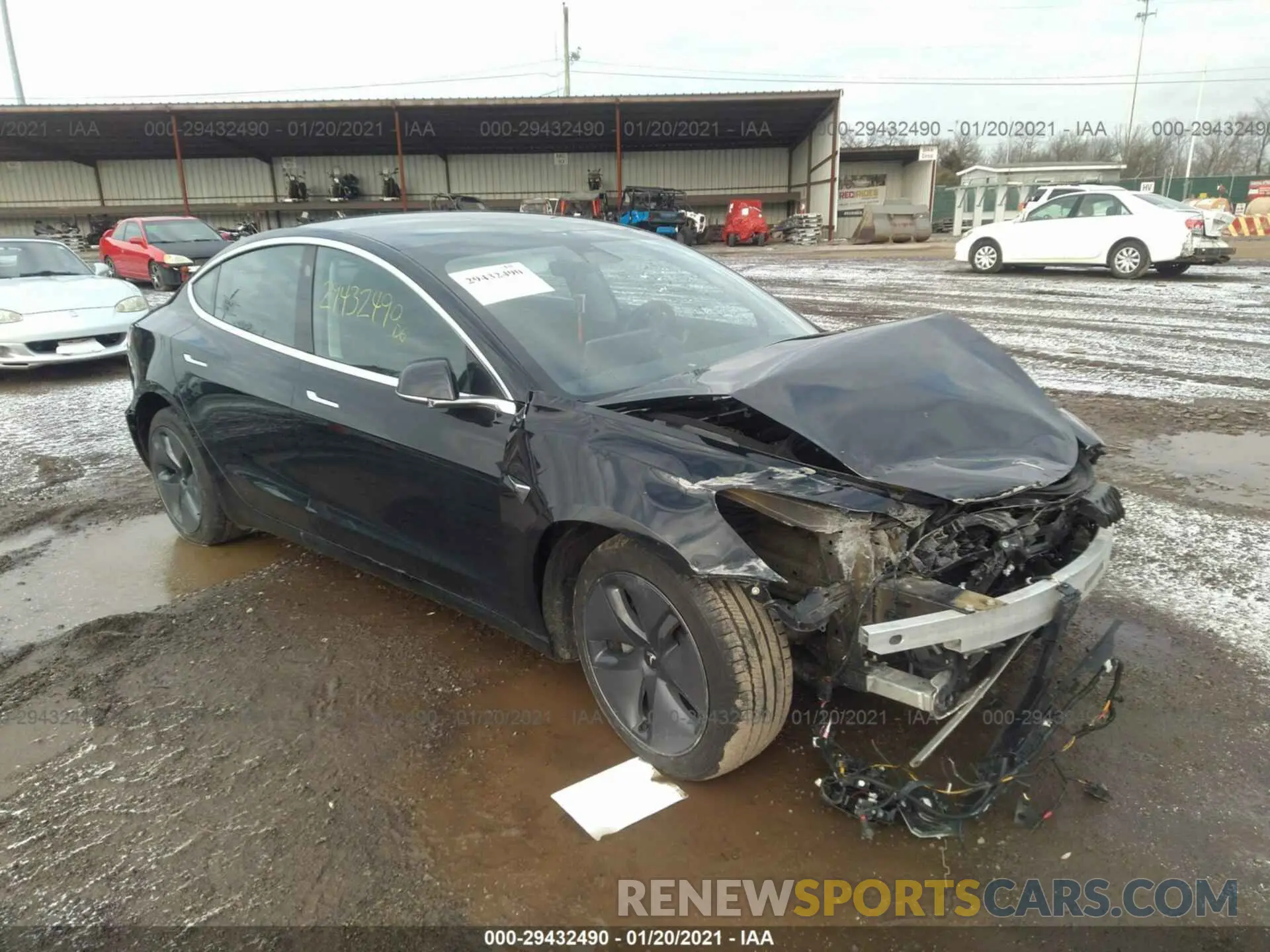 1 fotografías del automóvil dañado 5YJ3E1EBXLF599445 TESLA MODEL 3 2020
