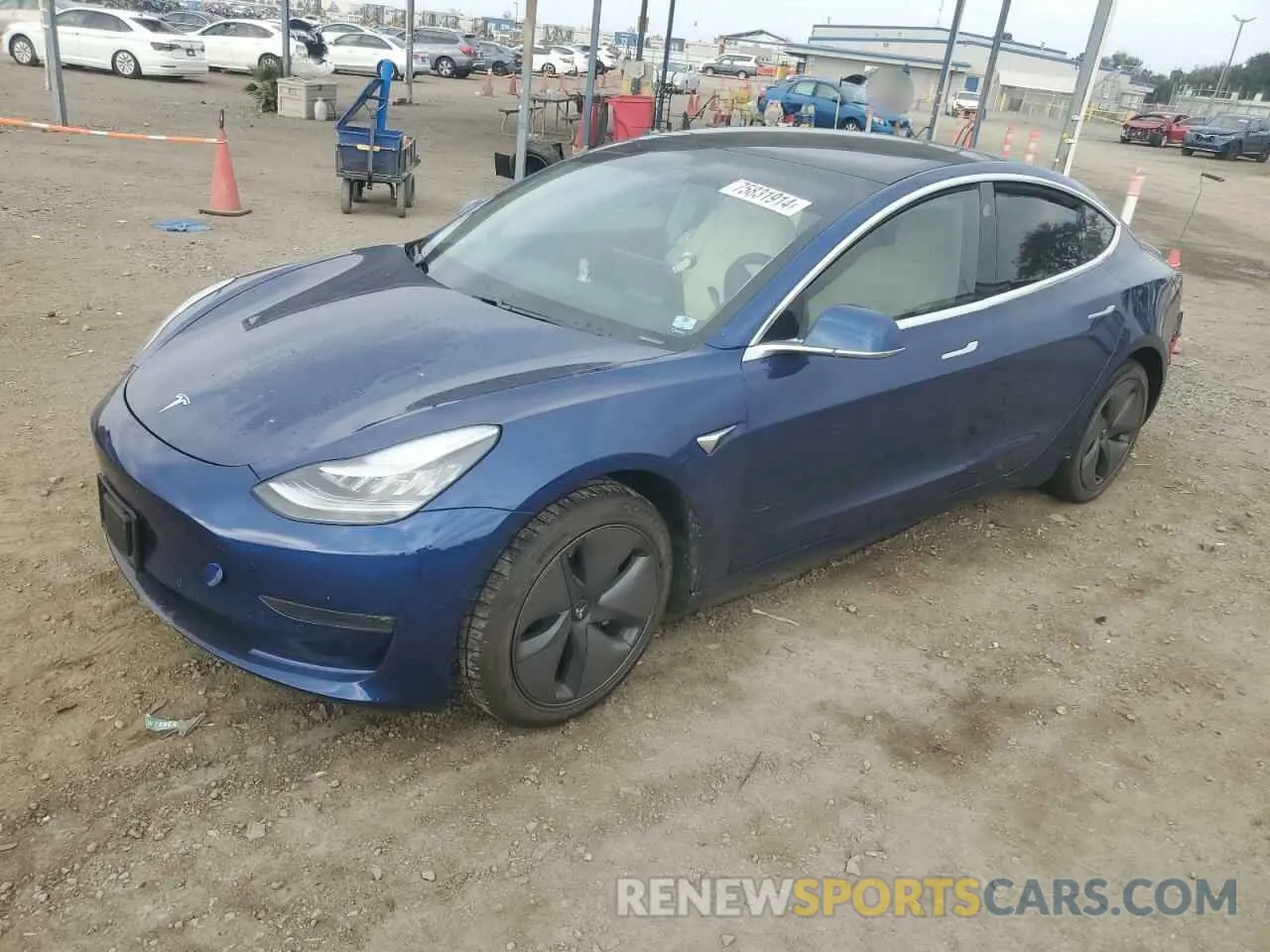 1 fotografías del automóvil dañado 5YJ3E1EBXLF636185 TESLA MODEL 3 2020