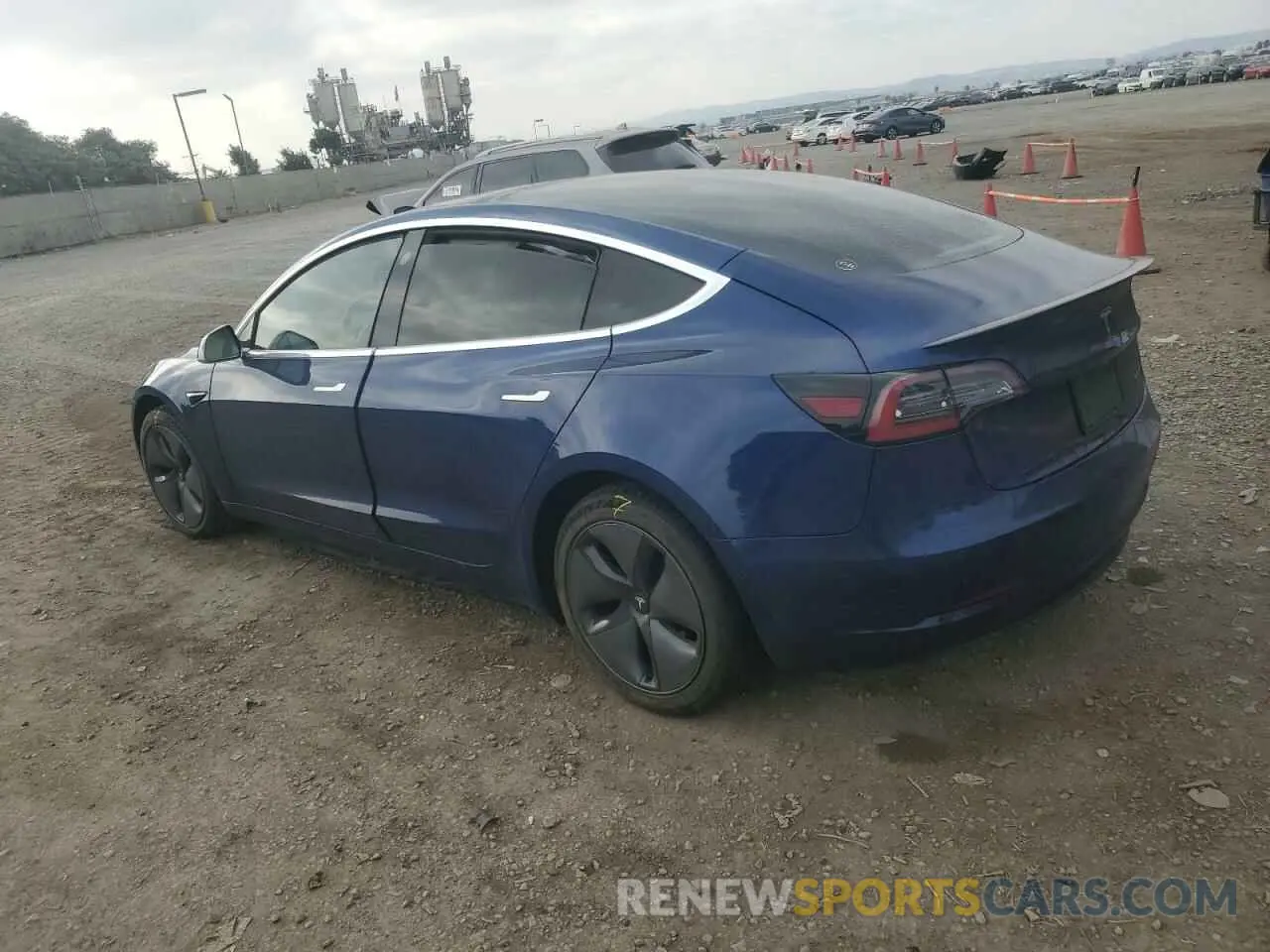 2 fotografías del automóvil dañado 5YJ3E1EBXLF636185 TESLA MODEL 3 2020