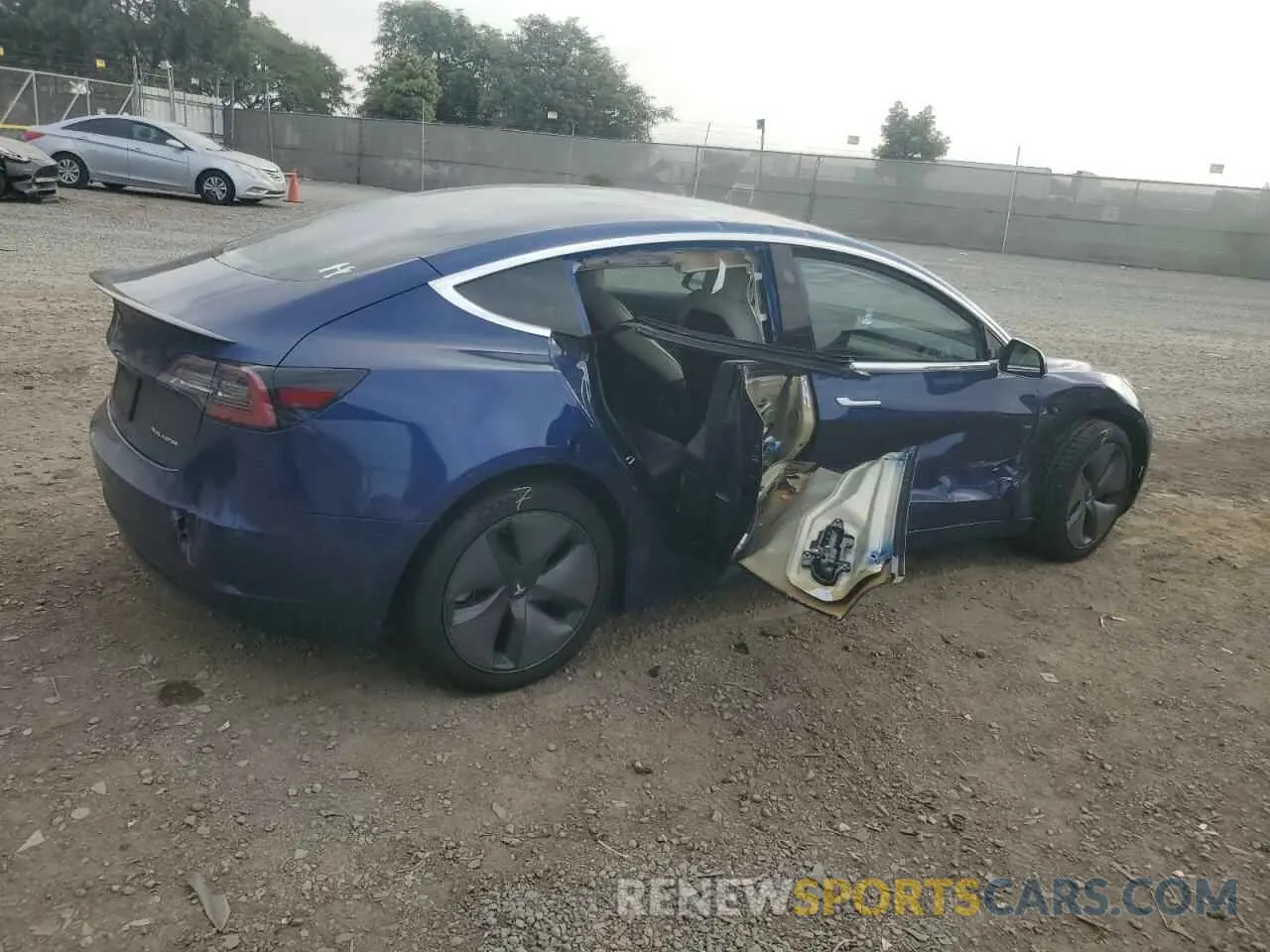 3 fotografías del automóvil dañado 5YJ3E1EBXLF636185 TESLA MODEL 3 2020