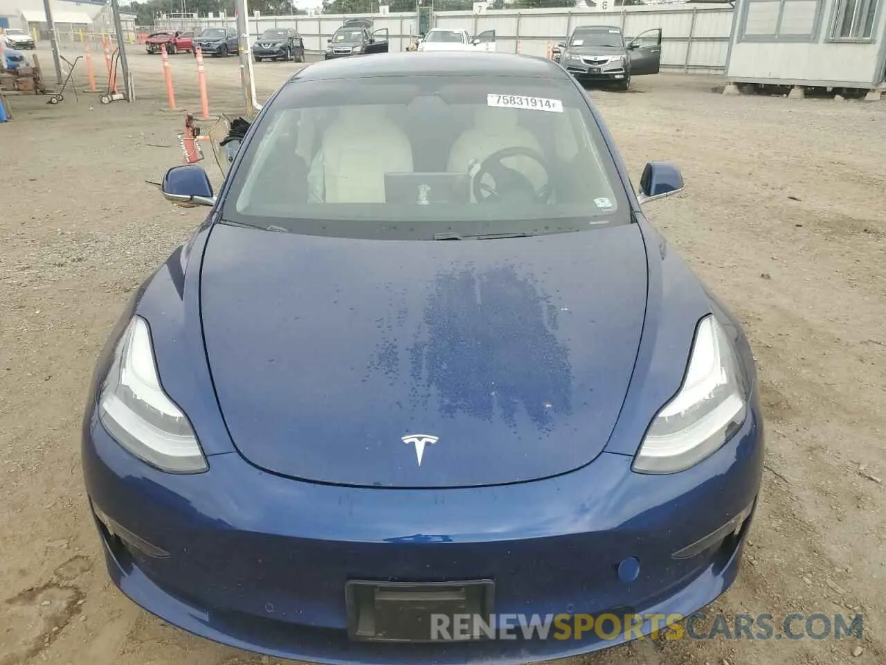 5 fotografías del automóvil dañado 5YJ3E1EBXLF636185 TESLA MODEL 3 2020
