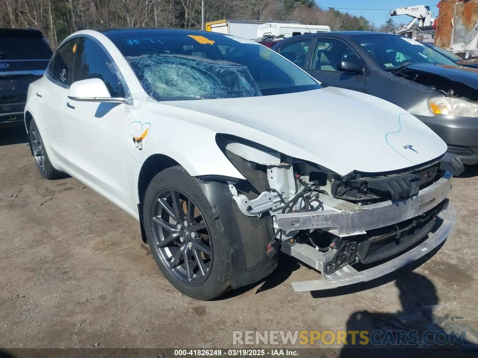 1 fotografías del automóvil dañado 5YJ3E1EBXLF636963 TESLA MODEL 3 2020