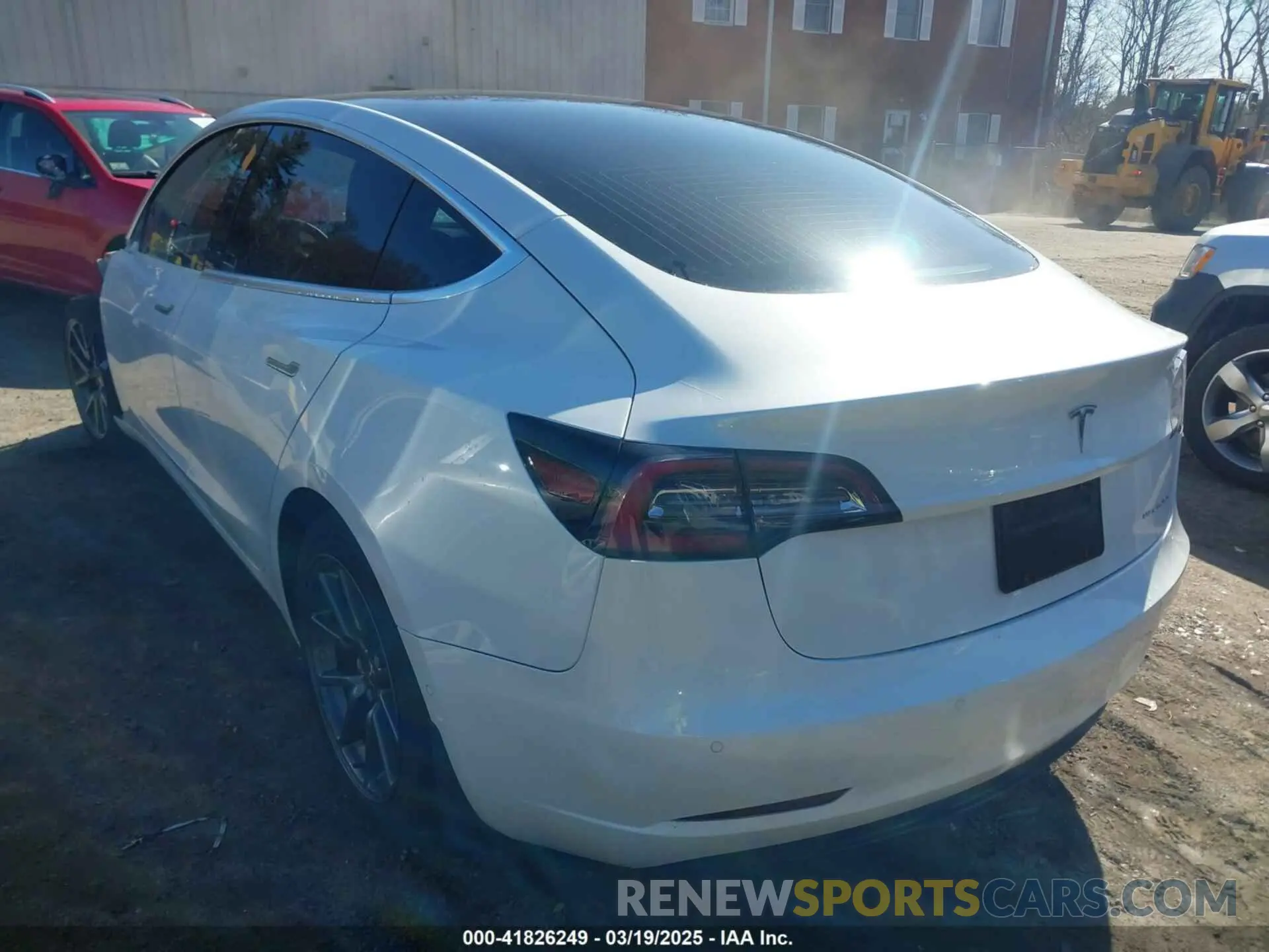 3 fotografías del automóvil dañado 5YJ3E1EBXLF636963 TESLA MODEL 3 2020