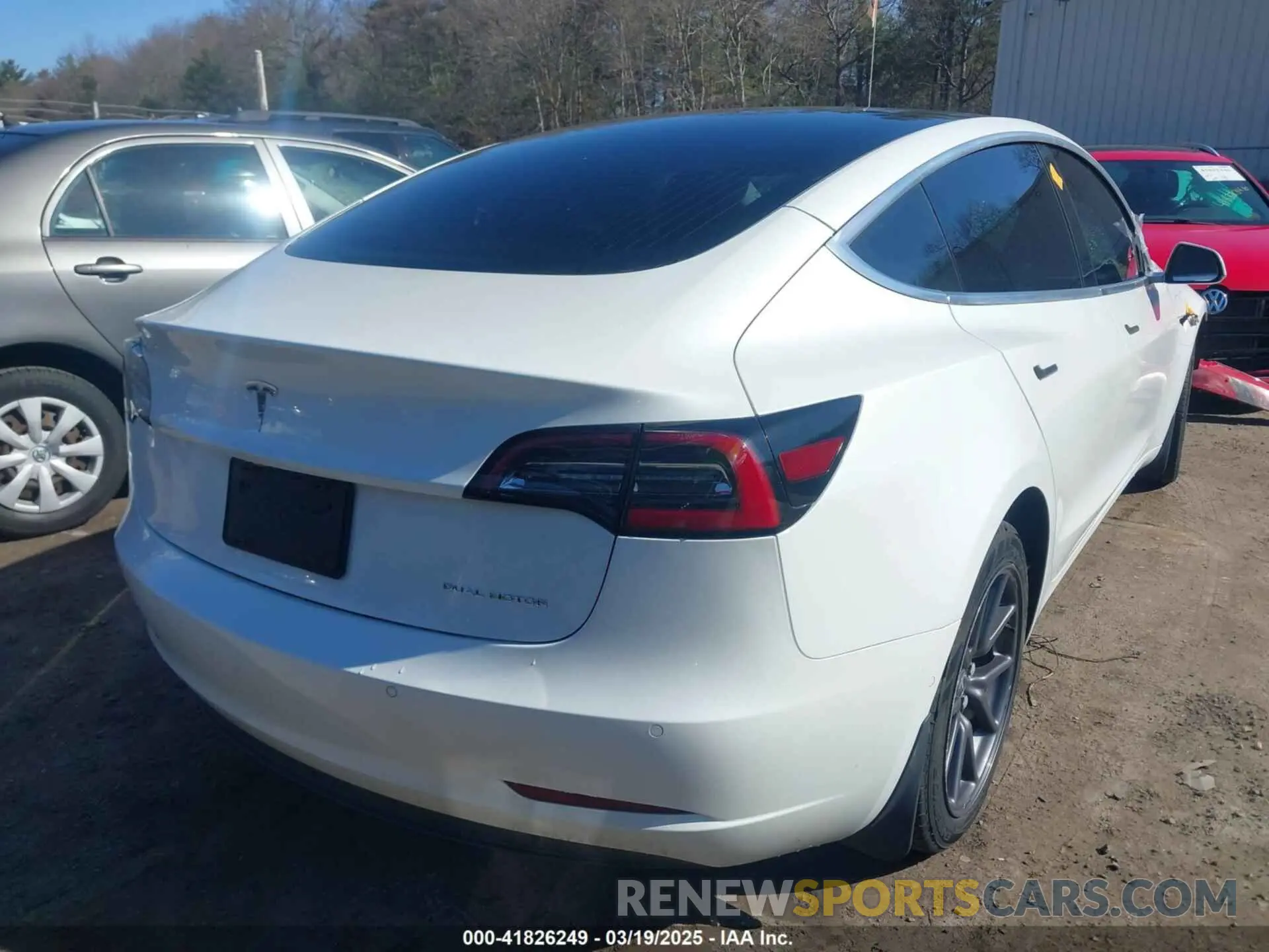 4 fotografías del automóvil dañado 5YJ3E1EBXLF636963 TESLA MODEL 3 2020