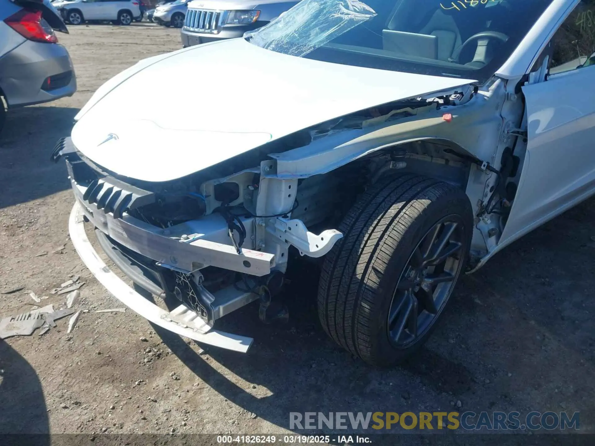 6 fotografías del automóvil dañado 5YJ3E1EBXLF636963 TESLA MODEL 3 2020