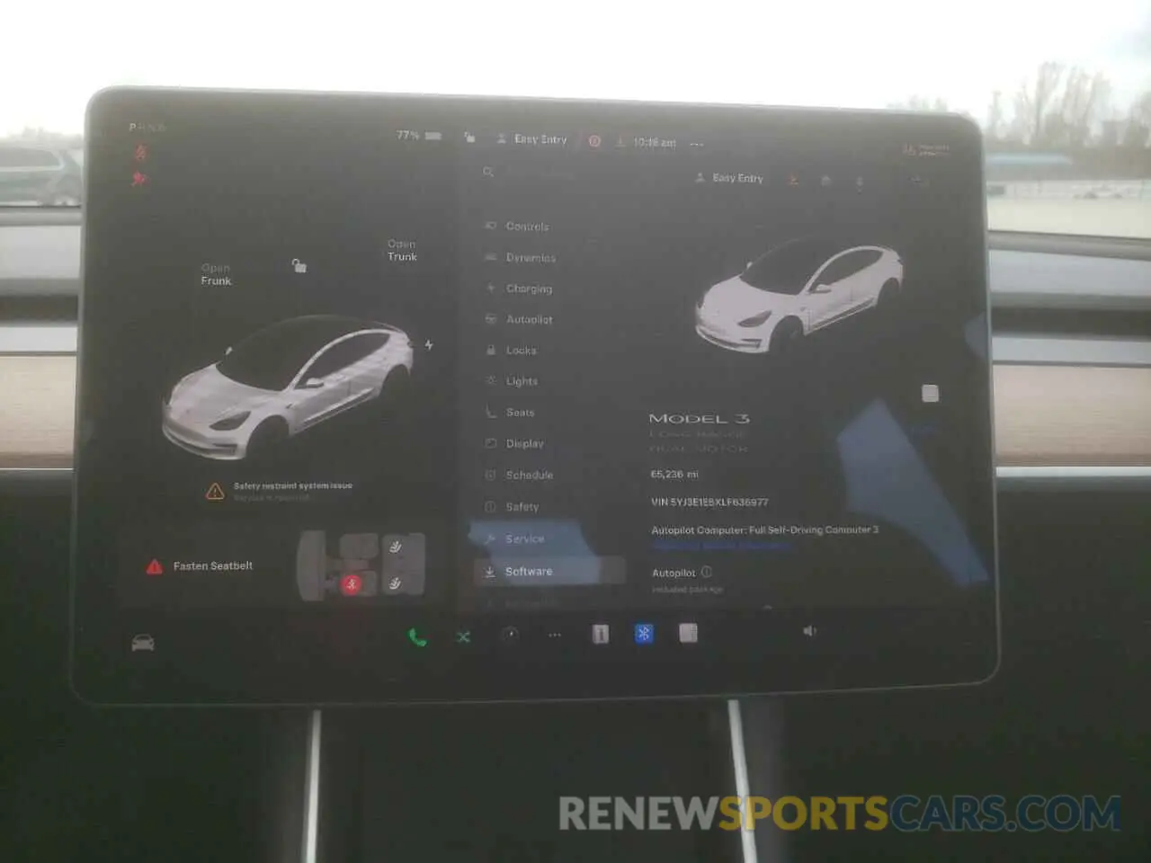 9 fotografías del automóvil dañado 5YJ3E1EBXLF636977 TESLA MODEL 3 2020