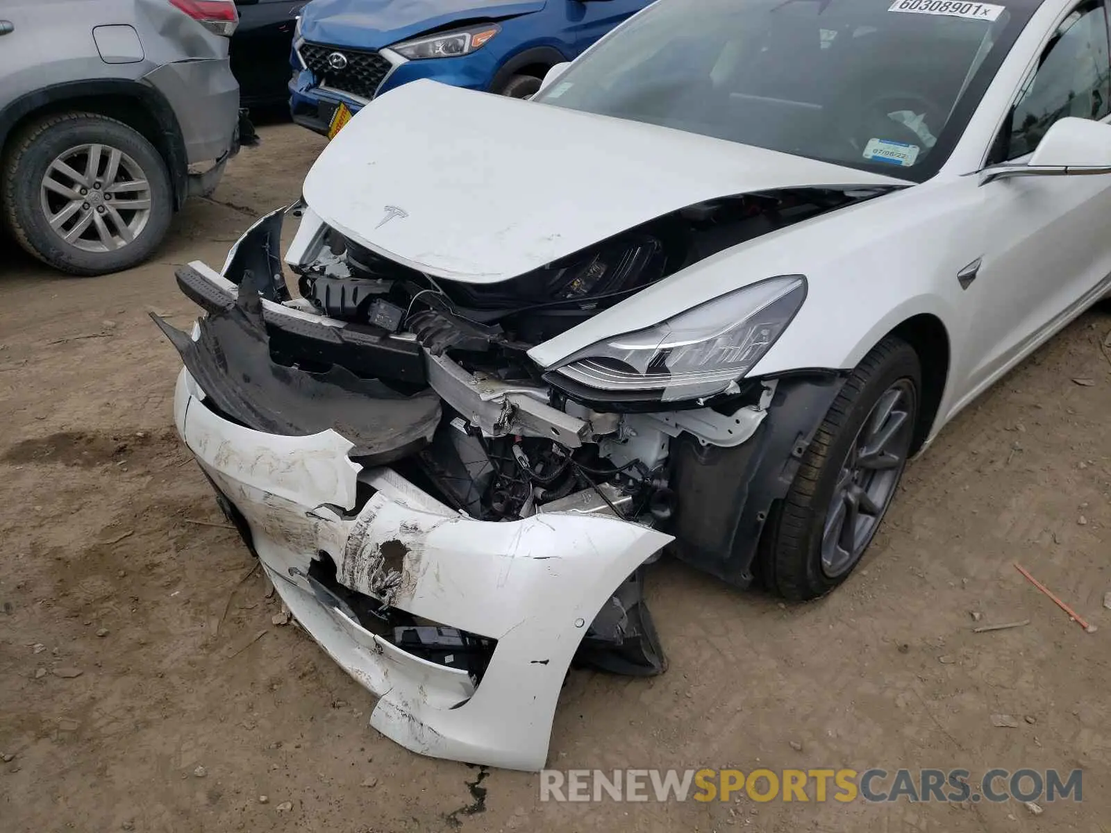 9 fotografías del automóvil dañado 5YJ3E1EBXLF637823 TESLA MODEL 3 2020
