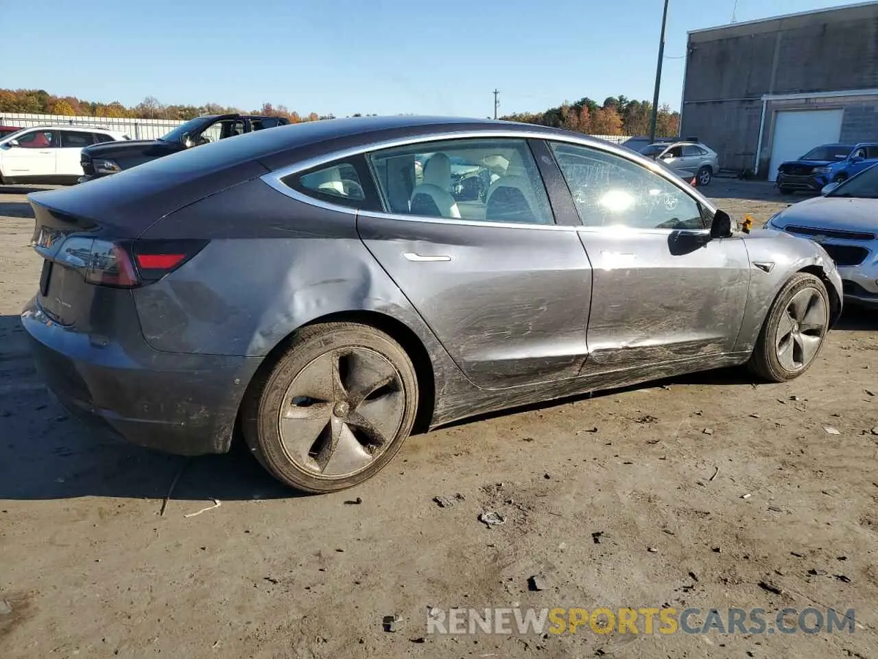3 fotografías del automóvil dañado 5YJ3E1EBXLF639152 TESLA MODEL 3 2020