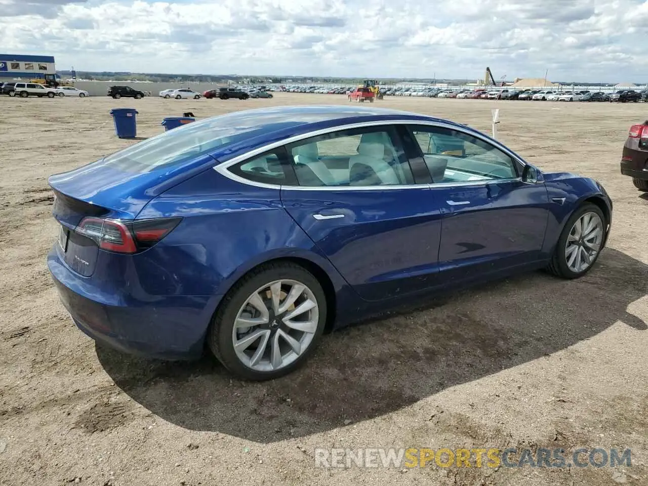 3 fotografías del automóvil dañado 5YJ3E1EBXLF640303 TESLA MODEL 3 2020