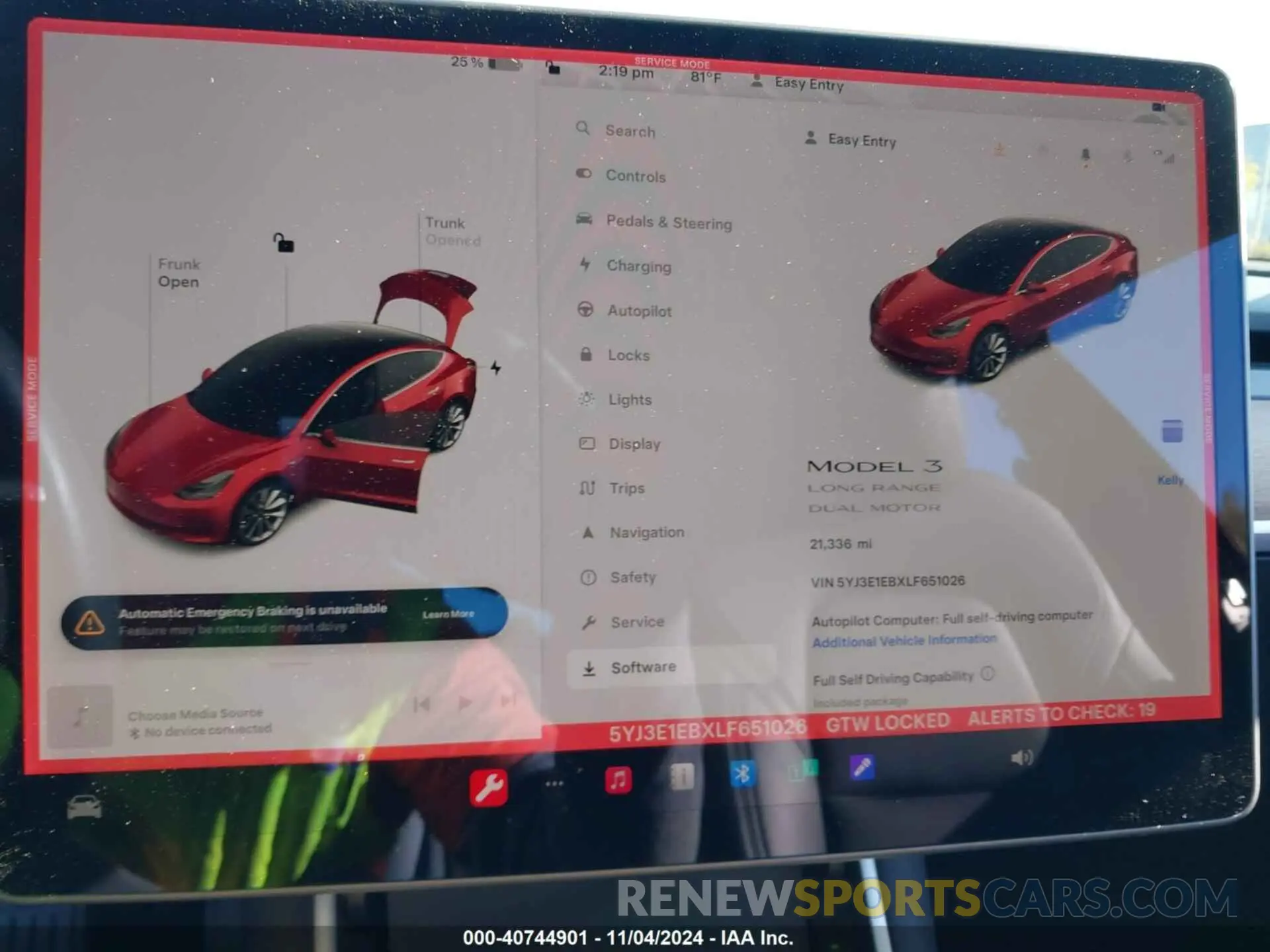 7 fotografías del automóvil dañado 5YJ3E1EBXLF651026 TESLA MODEL 3 2020