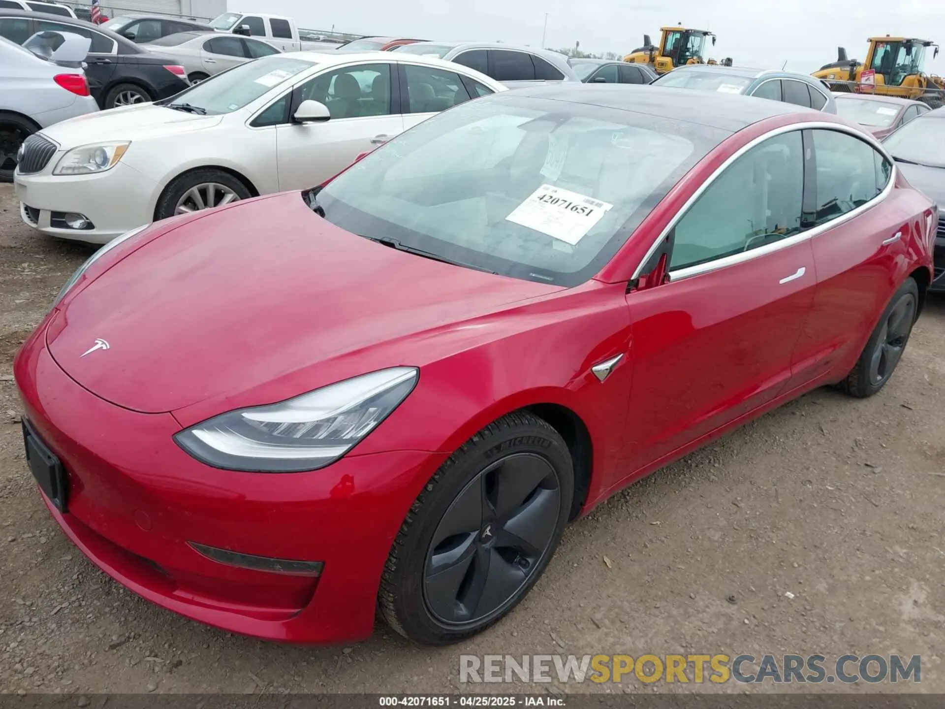 2 fotografías del automóvil dañado 5YJ3E1EBXLF651396 TESLA MODEL 3 2020