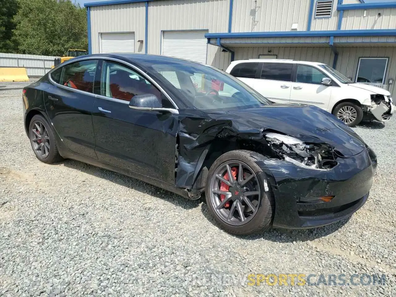 4 fotografías del automóvil dañado 5YJ3E1EBXLF794624 TESLA MODEL 3 2020
