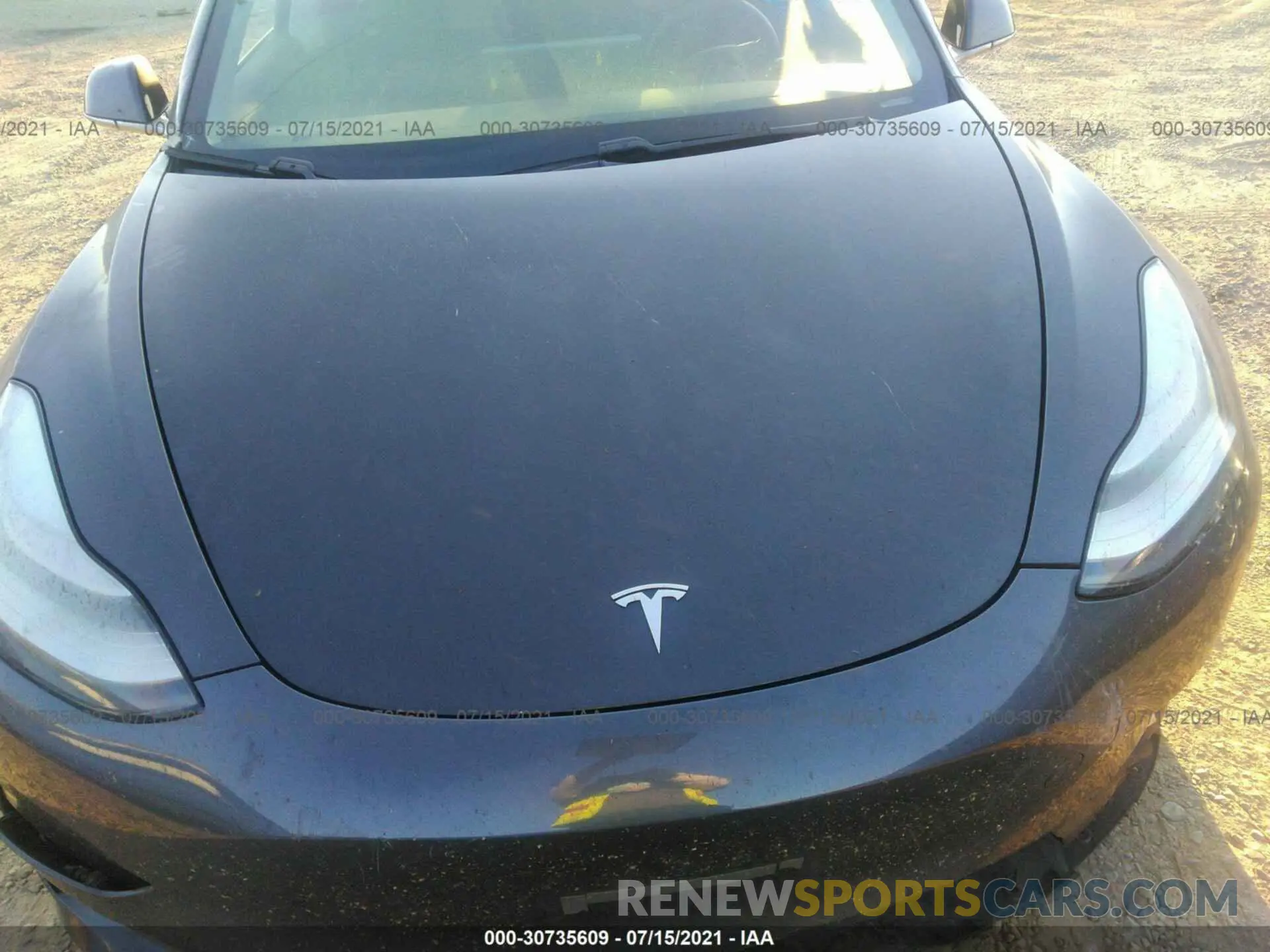 10 fotografías del automóvil dañado 5YJ3E1EBXLF795434 TESLA MODEL 3 2020