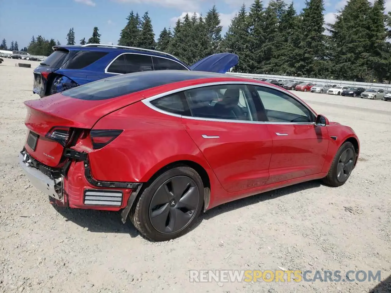 3 fotografías del automóvil dañado 5YJ3E1EBXLF800874 TESLA MODEL 3 2020