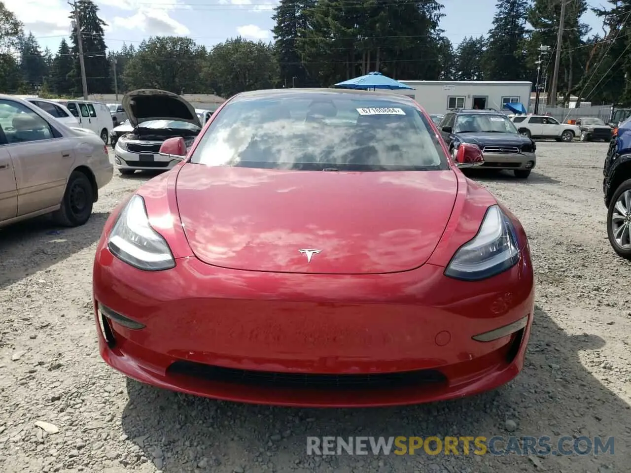 5 fotografías del automóvil dañado 5YJ3E1EBXLF800874 TESLA MODEL 3 2020