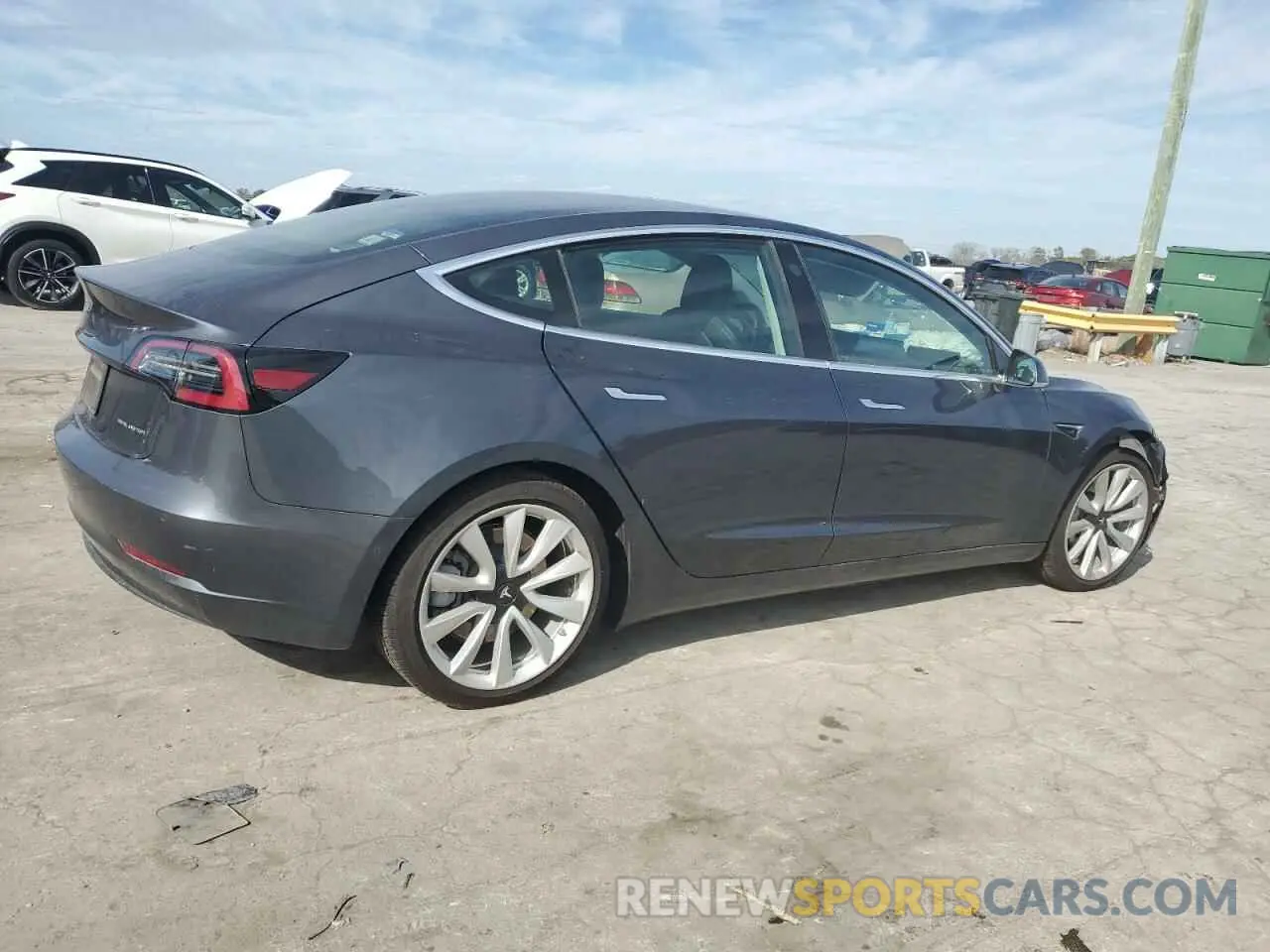 3 fotografías del automóvil dañado 5YJ3E1EBXLF807744 TESLA MODEL 3 2020