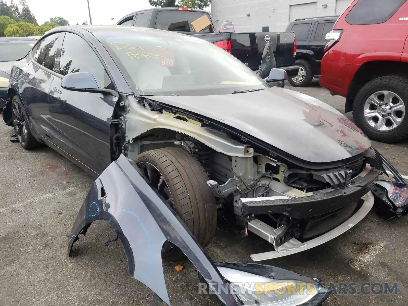 1 fotografías del automóvil dañado 5YJ3E1EC0LF642070 TESLA MODEL 3 2020
