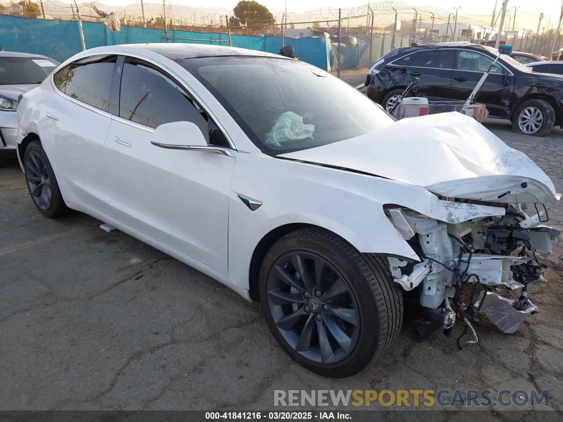 1 fotografías del automóvil dañado 5YJ3E1EC1LF602516 TESLA MODEL 3 2020