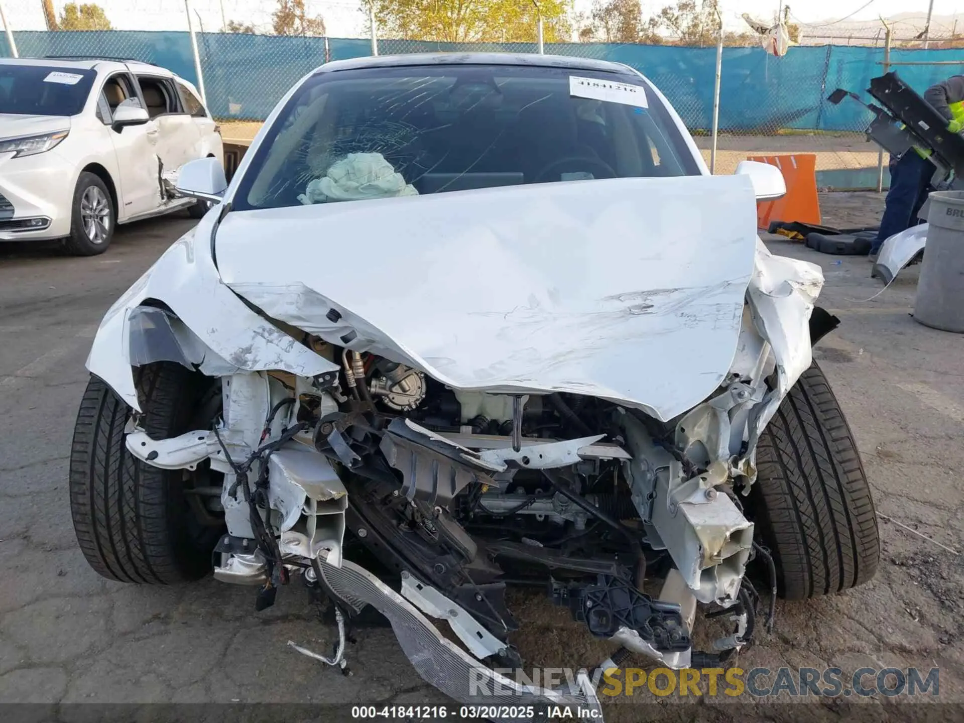 12 fotografías del automóvil dañado 5YJ3E1EC1LF602516 TESLA MODEL 3 2020