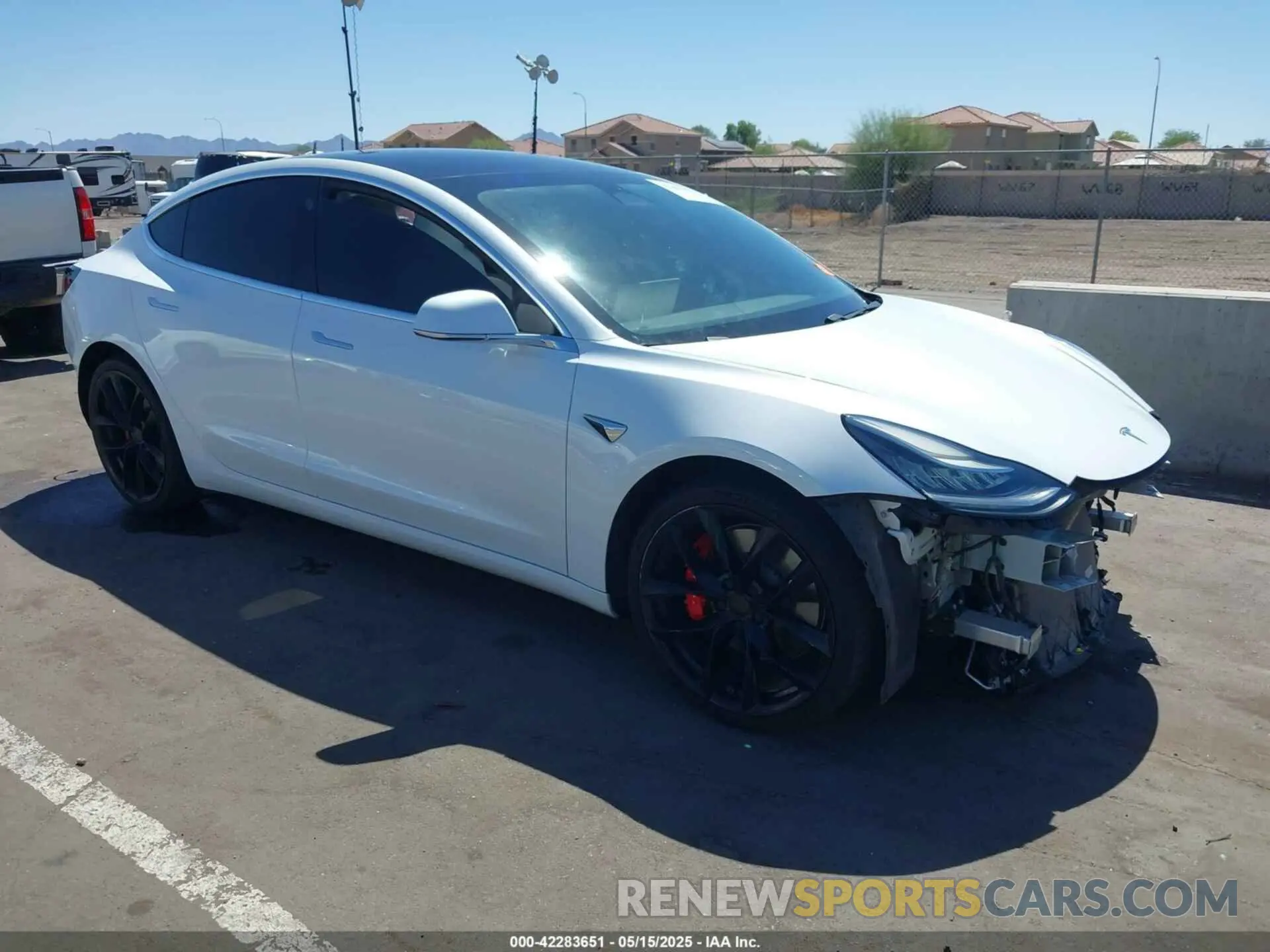 1 fotografías del automóvil dañado 5YJ3E1EC1LF719240 TESLA MODEL 3 2020