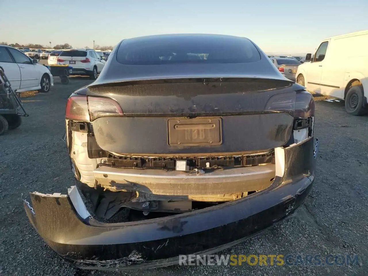 6 fotografías del automóvil dañado 5YJ3E1EC1LF719481 TESLA MODEL 3 2020