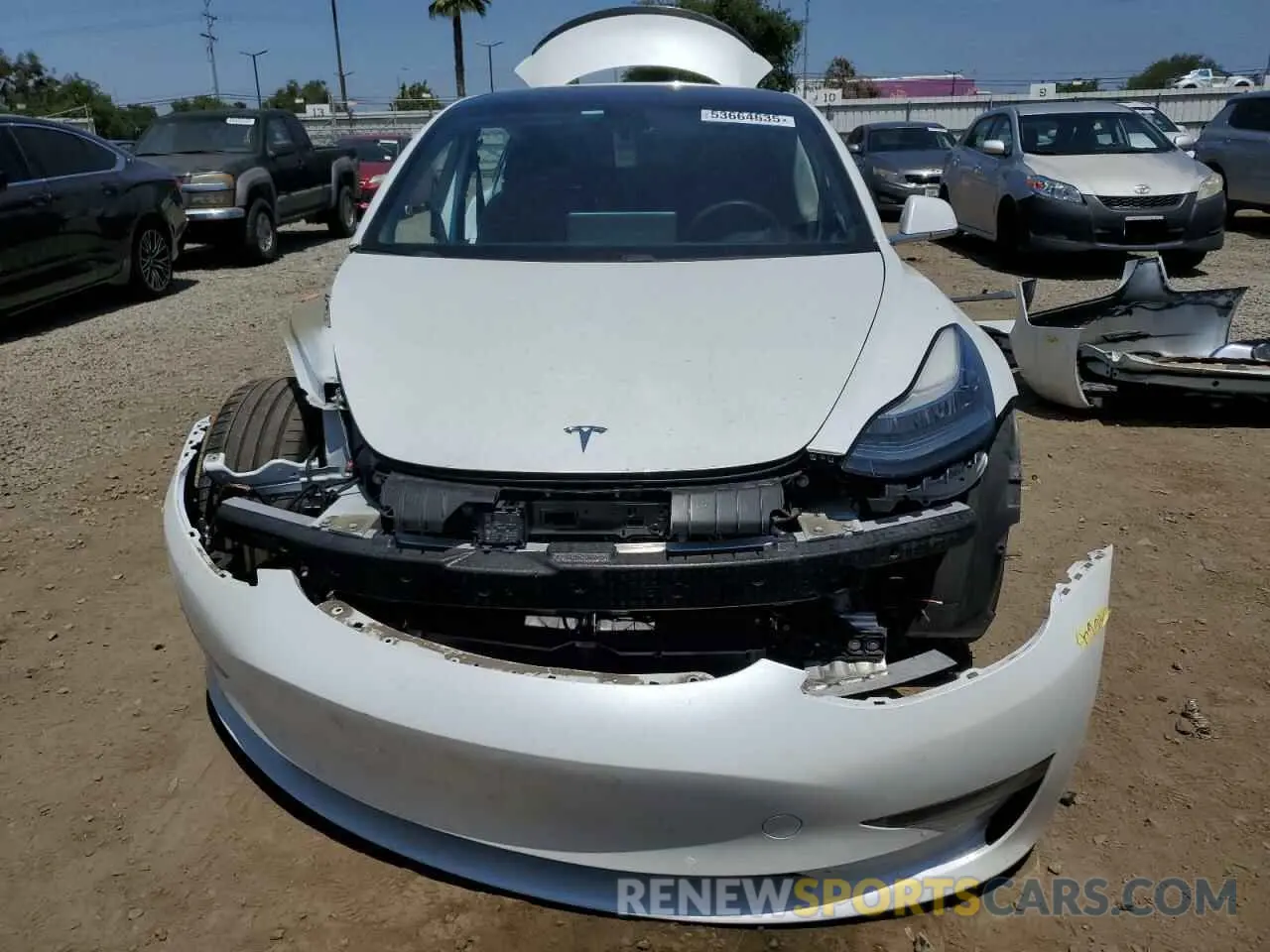 5 fotografías del automóvil dañado 5YJ3E1EC1LF736281 TESLA MODEL 3 2020