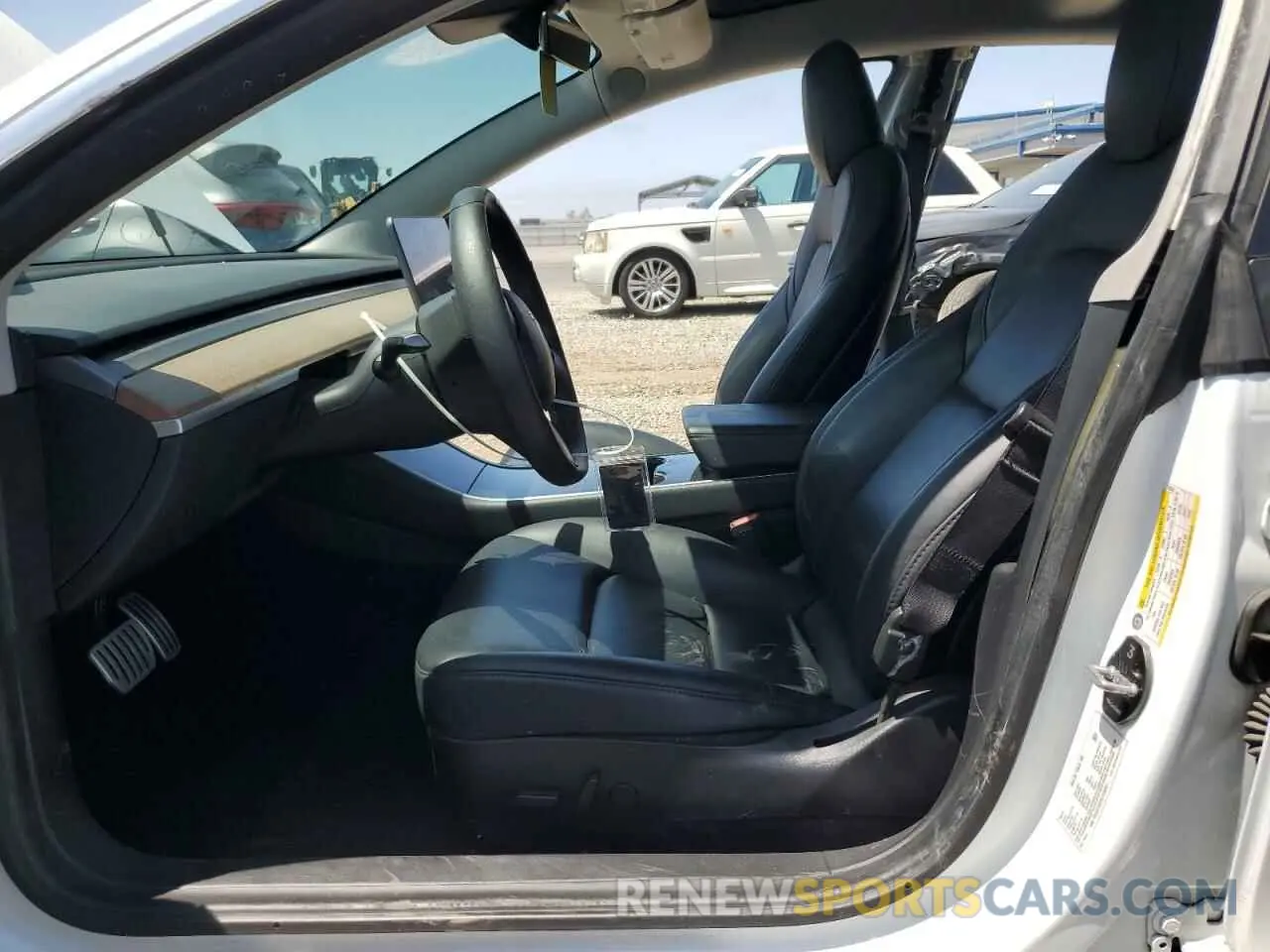 7 fotografías del automóvil dañado 5YJ3E1EC1LF736281 TESLA MODEL 3 2020
