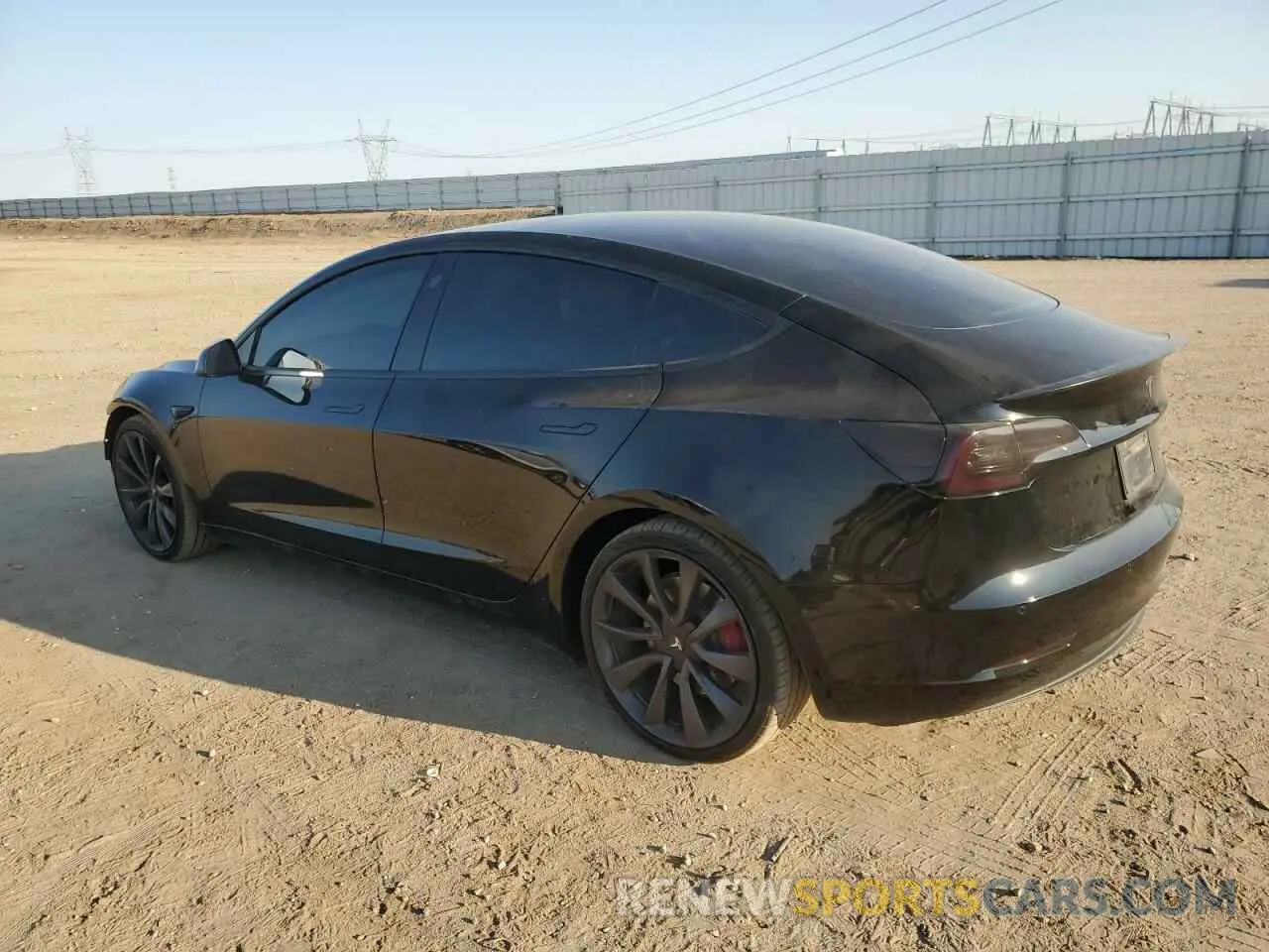 2 fotografías del automóvil dañado 5YJ3E1EC1LF742789 TESLA MODEL 3 2020