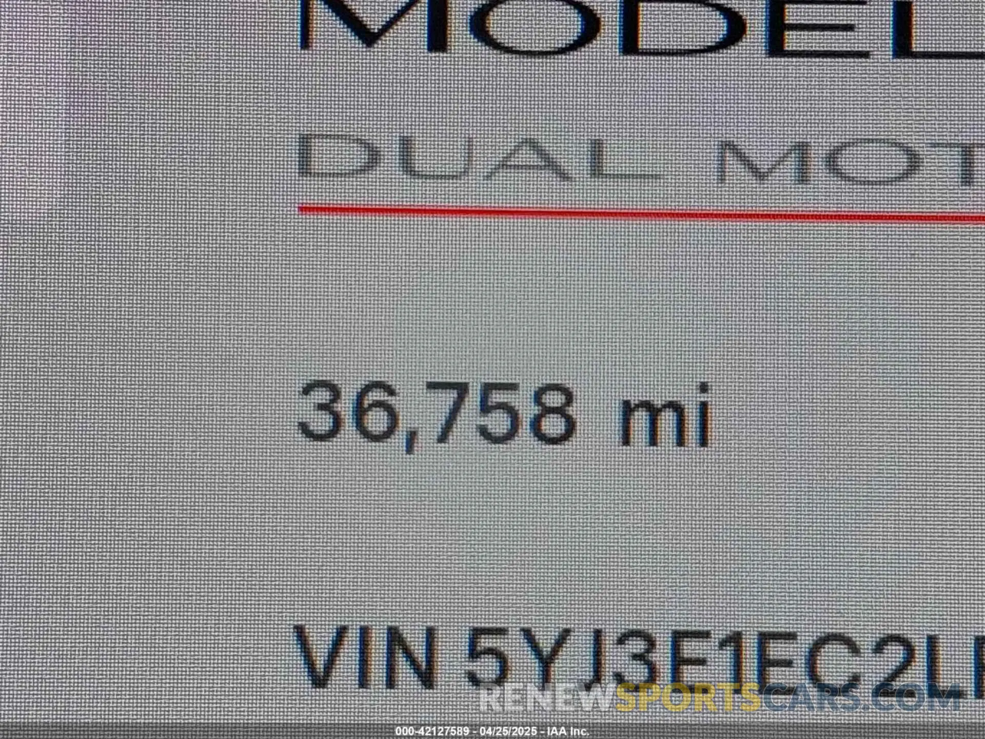 15 fotografías del automóvil dañado 5YJ3E1EC2LF624900 TESLA MODEL 3 2020