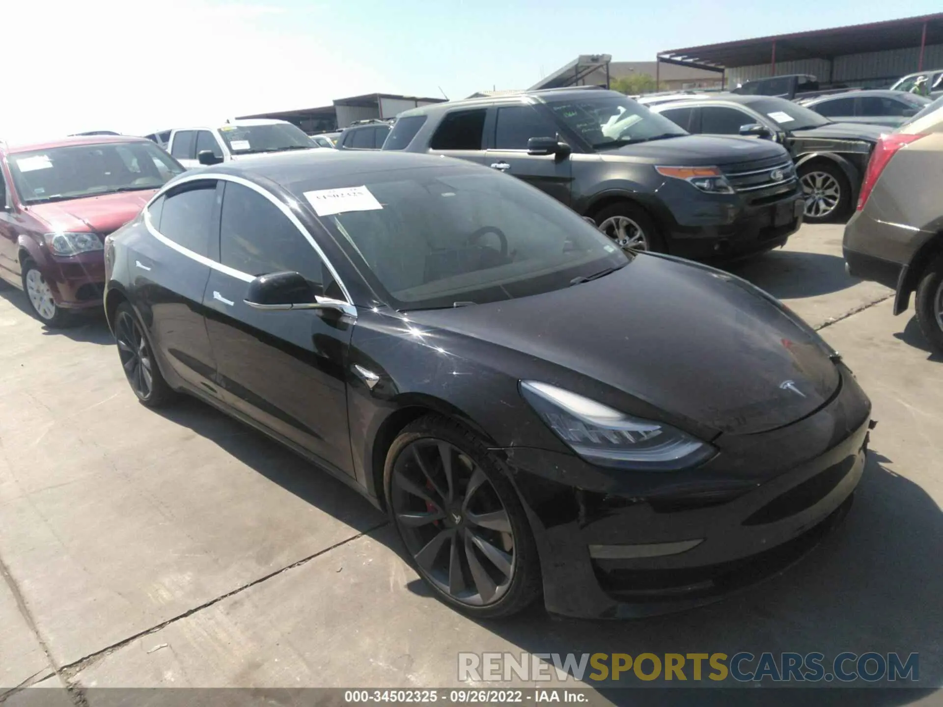 1 fotografías del automóvil dañado 5YJ3E1EC2LF641664 TESLA MODEL 3 2020