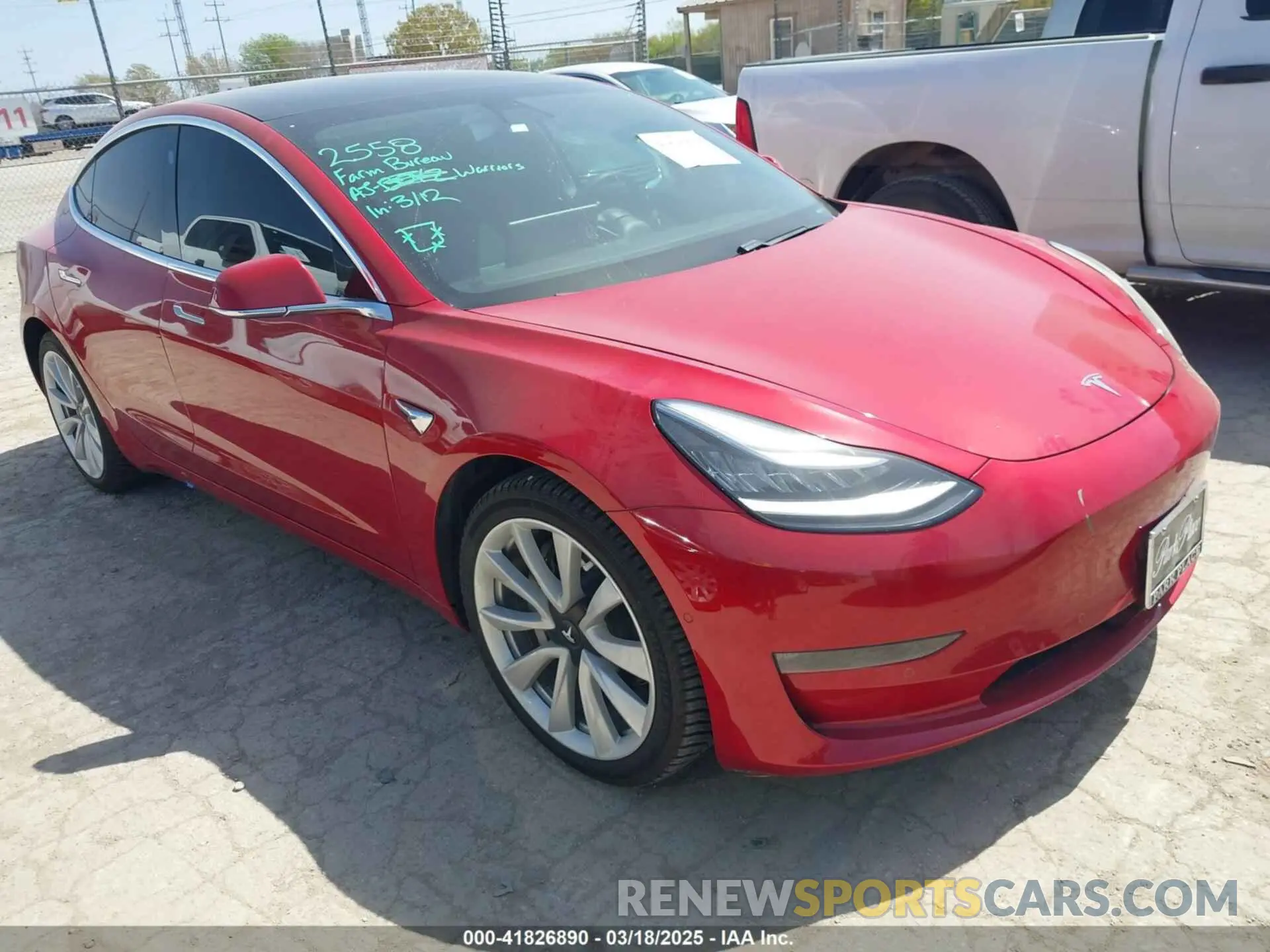 1 fotografías del automóvil dañado 5YJ3E1EC2LF647223 TESLA MODEL 3 2020