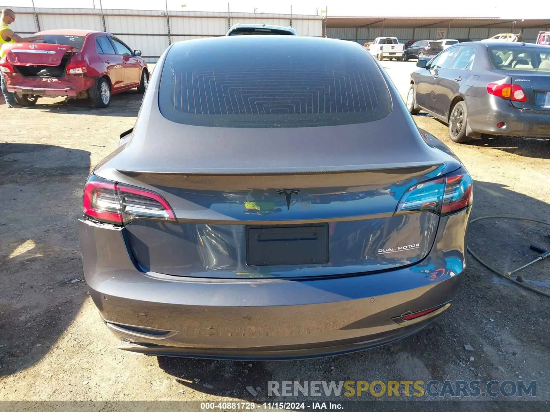 15 fotografías del automóvil dañado 5YJ3E1EC2LF713348 TESLA MODEL 3 2020