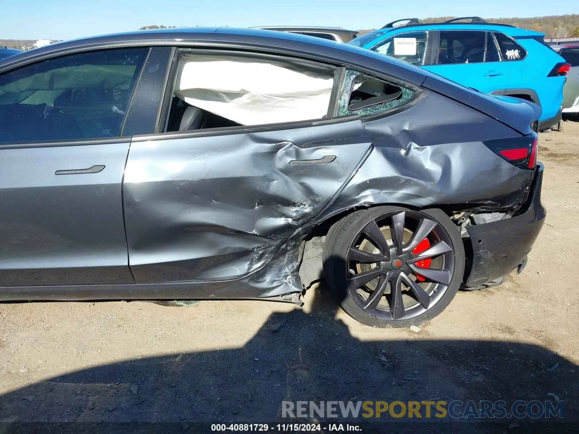 6 fotografías del automóvil dañado 5YJ3E1EC2LF713348 TESLA MODEL 3 2020