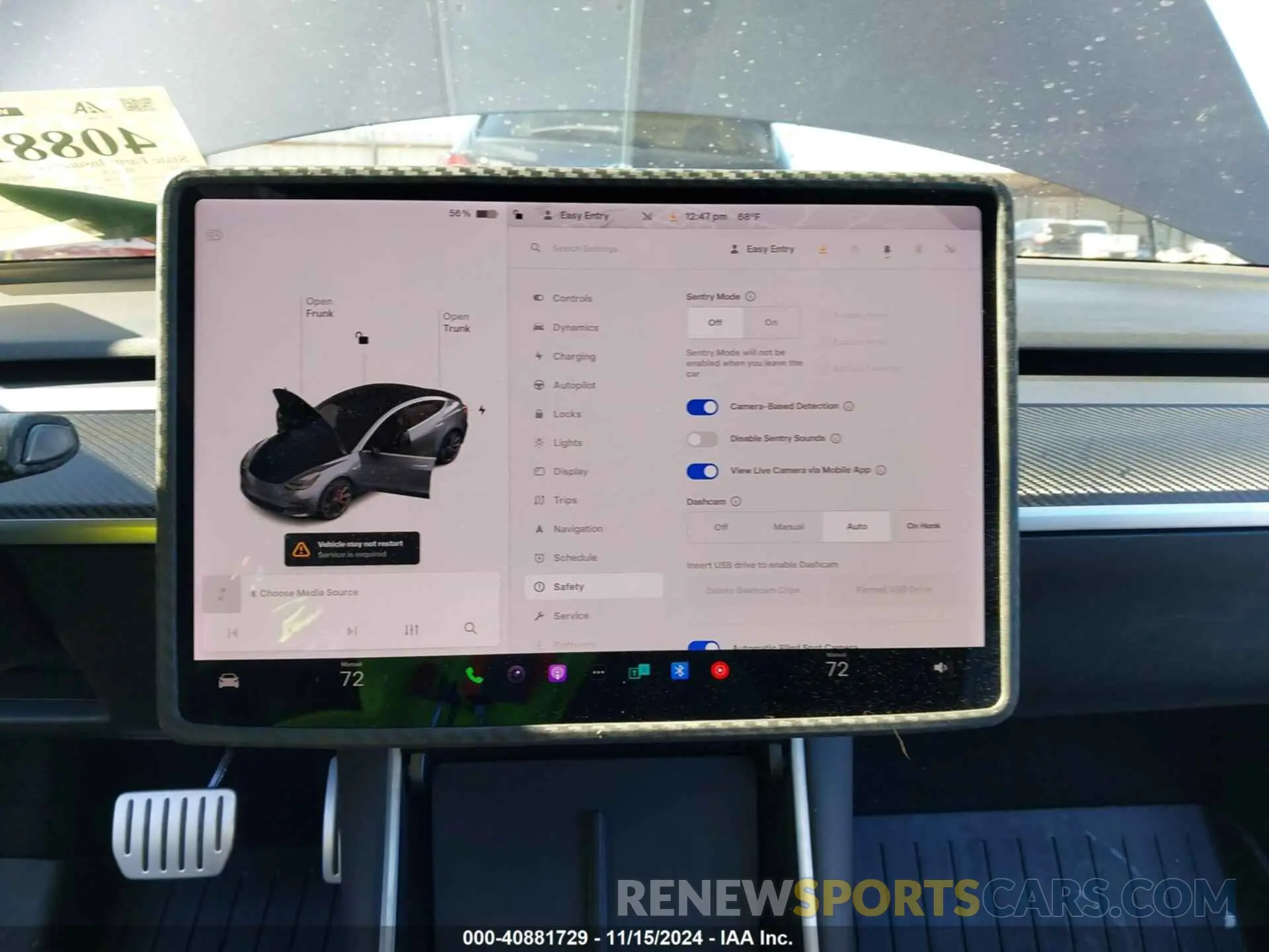 7 fotografías del automóvil dañado 5YJ3E1EC2LF713348 TESLA MODEL 3 2020